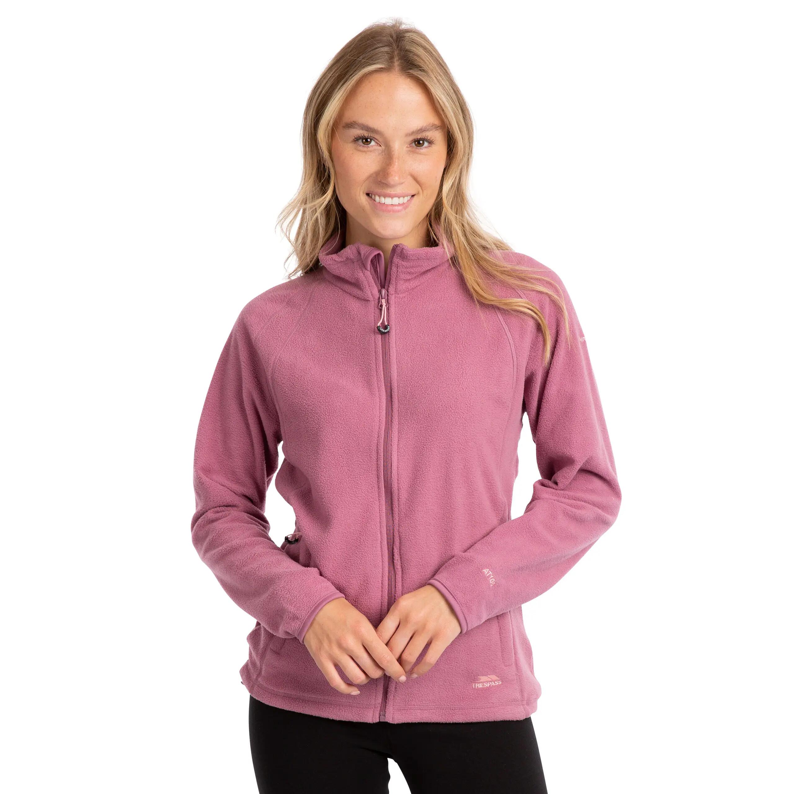 Womens Anti-Pilling Fabric Full Front Zip Fleece Jacket - Nonstop 3/5
