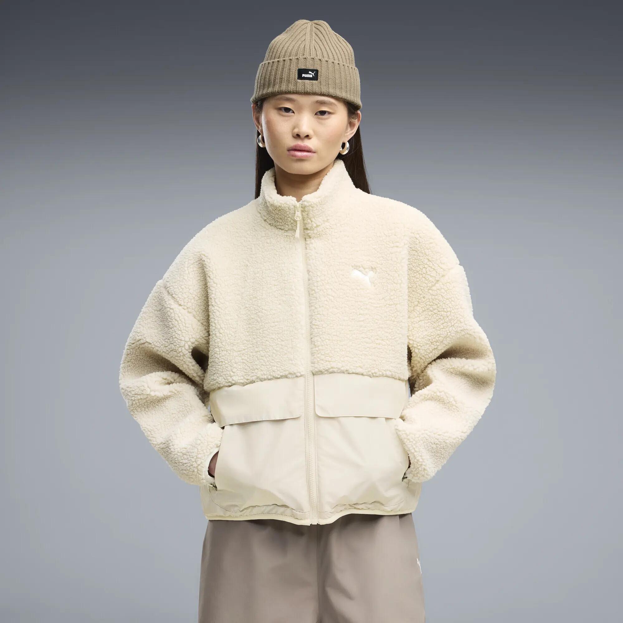 Giacca in pile dal taglio morbido RE:FIBRE da donna PUMA 2/6