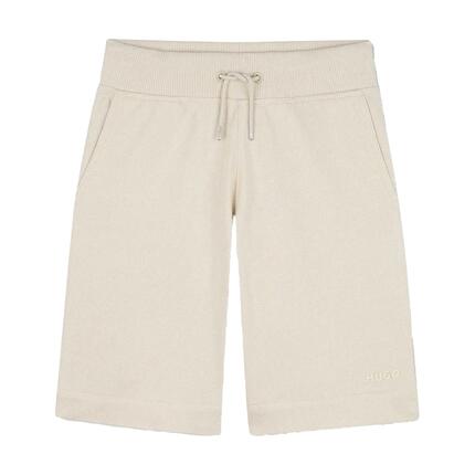 Short De Jogging Motif/style Côtelé Enfant (Beige Gris)