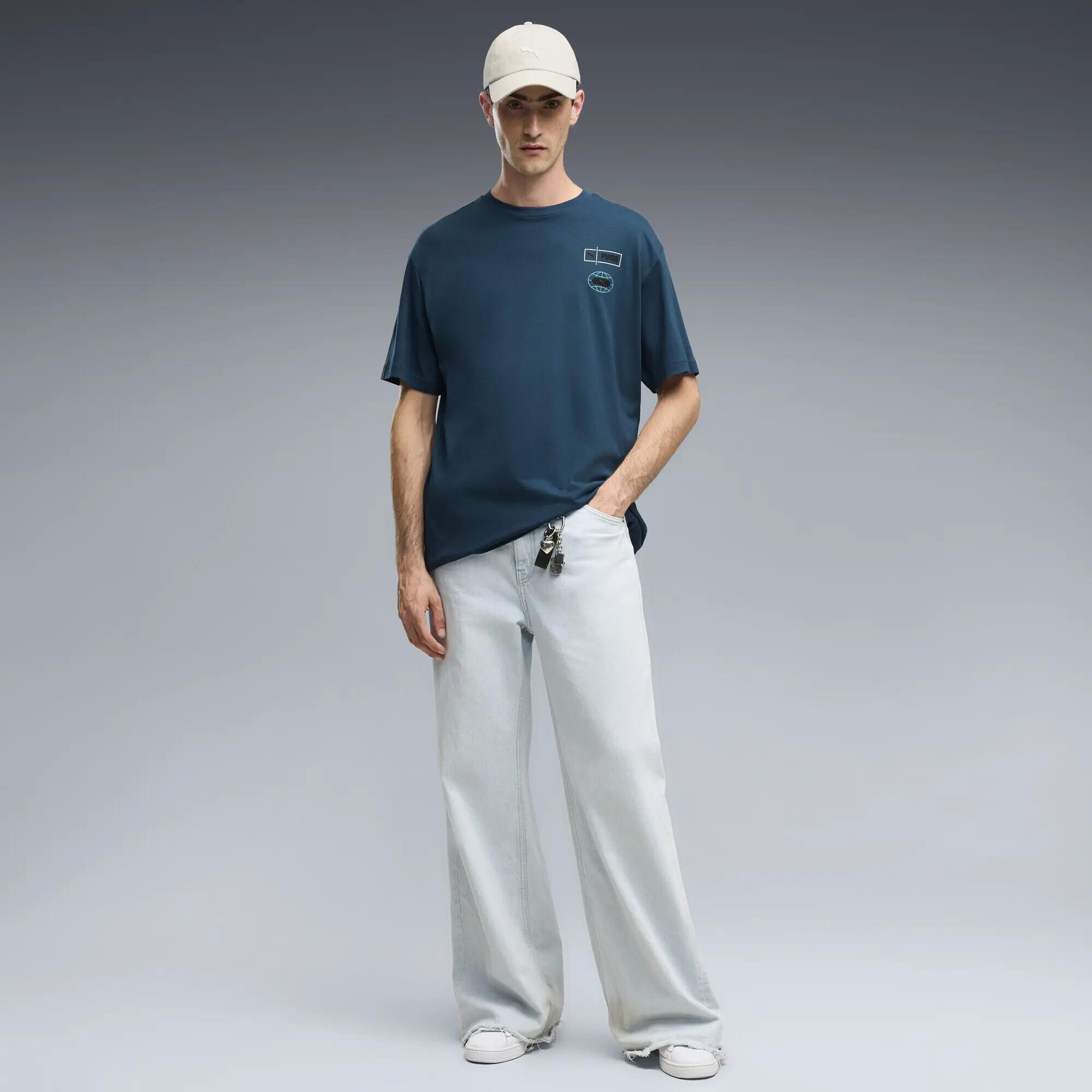 Męska koszulka Graphics Relaxed Stacked o luźnym kroju PUMA 4/5