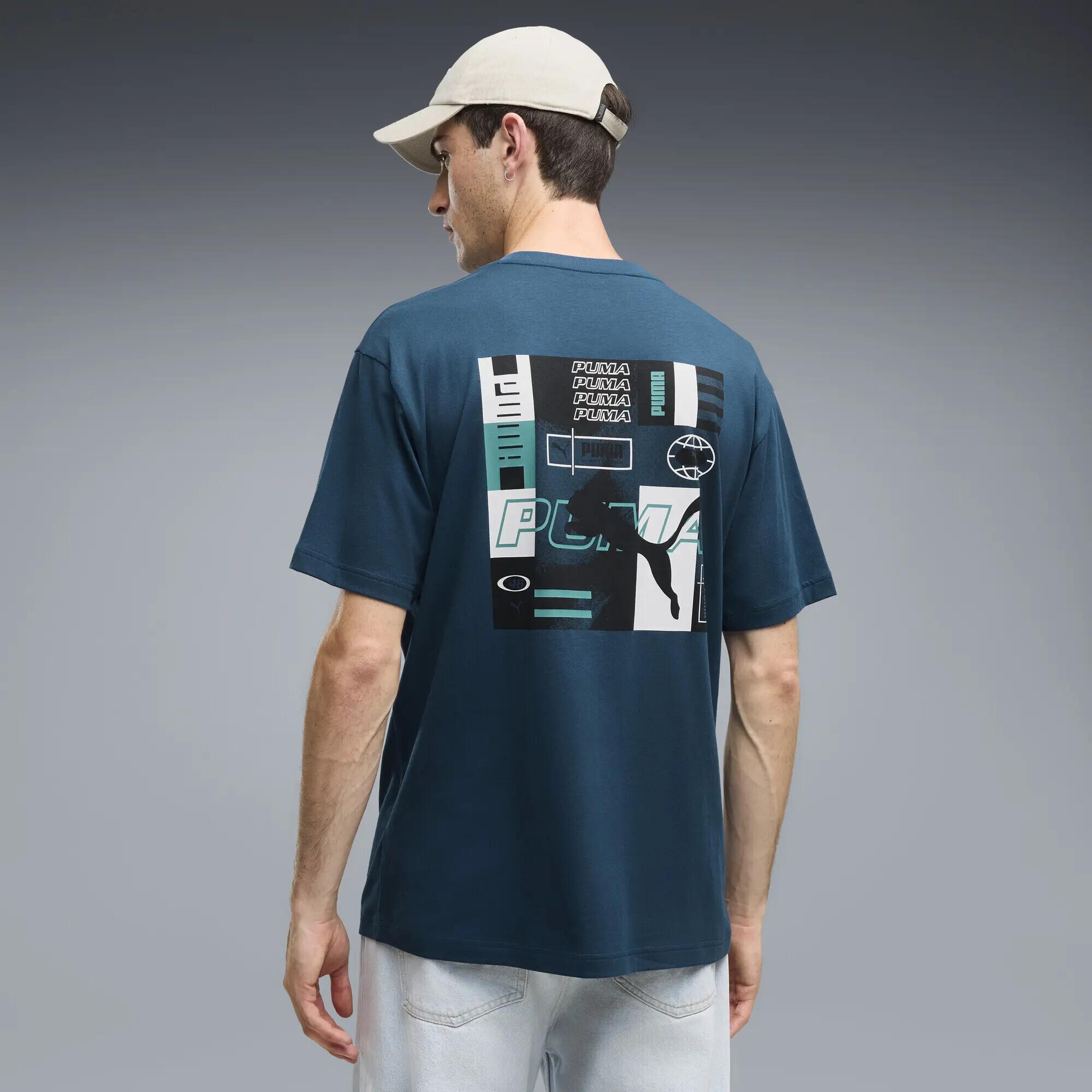 Męska koszulka Graphics Relaxed Stacked o luźnym kroju PUMA 3/5