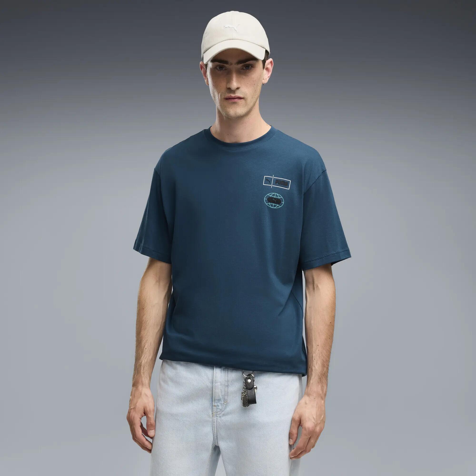 Męska koszulka Graphics Relaxed Stacked o luźnym kroju PUMA 2/5