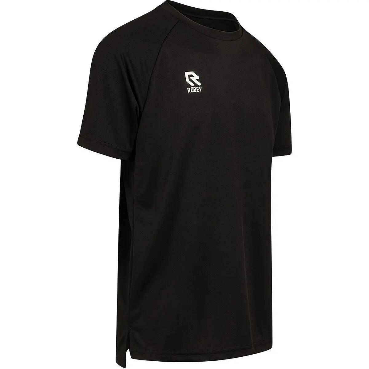 T-shirt - Tennis - Heren - Sportieve pasvorm, Raglanmouwen - Robey - Zwart 2/5