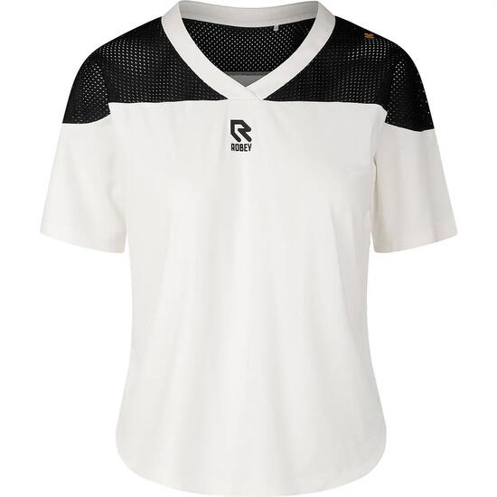 Maillot - Tennis - Femmes - Oversize - Grand Slam - Blanc/Noir