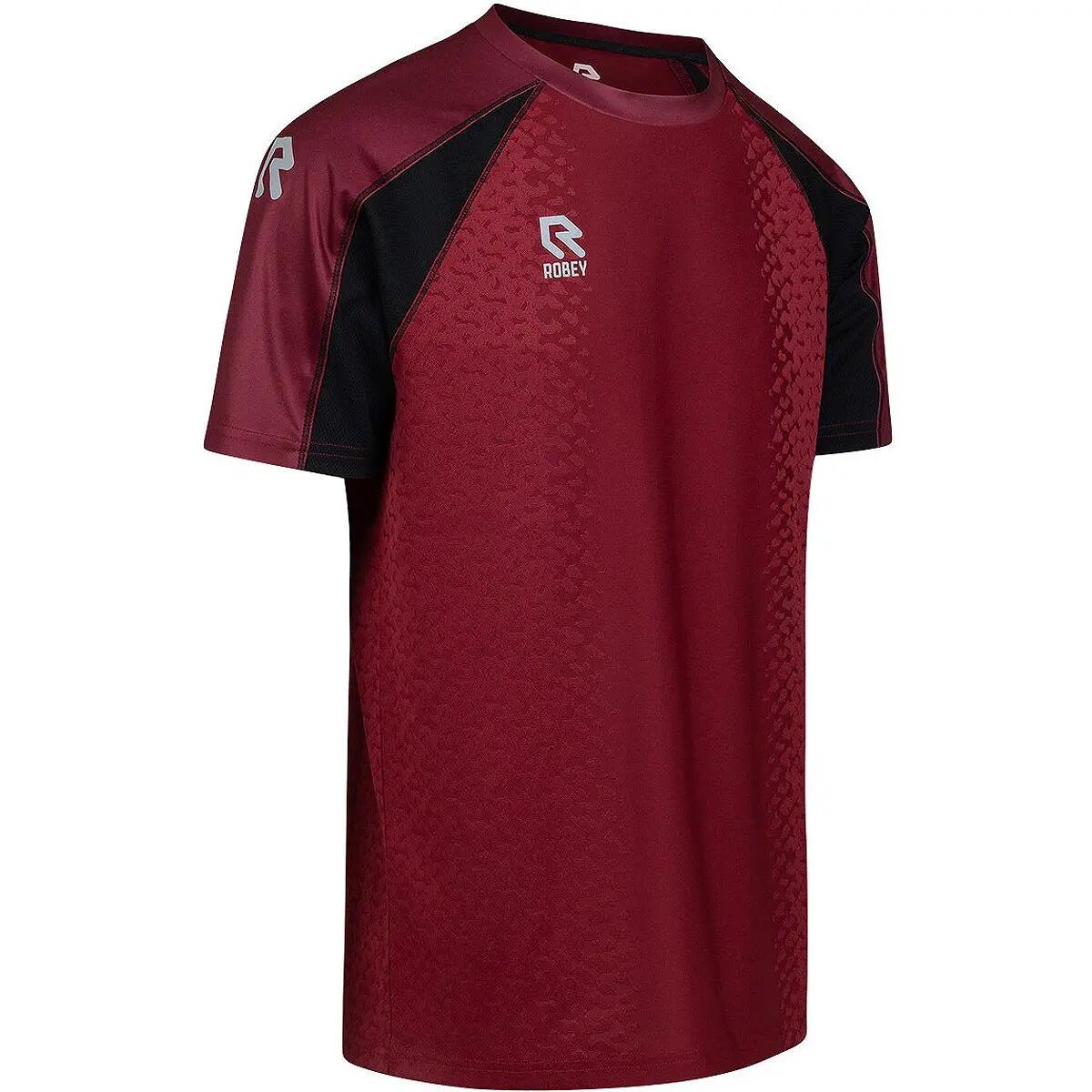 T-shirt - Multisport - Heren - Robey Pro - Ademend, Vochtafvoerend - Bordeaux 2/5