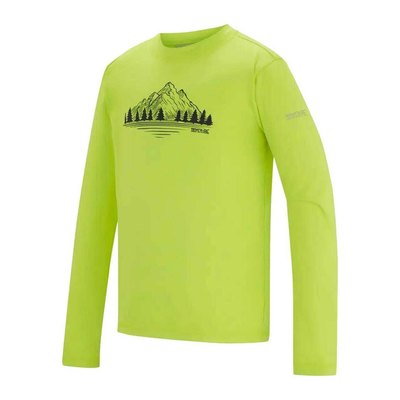 T-shirt met lange mouwen kind Regatta Alvarado 3/4
