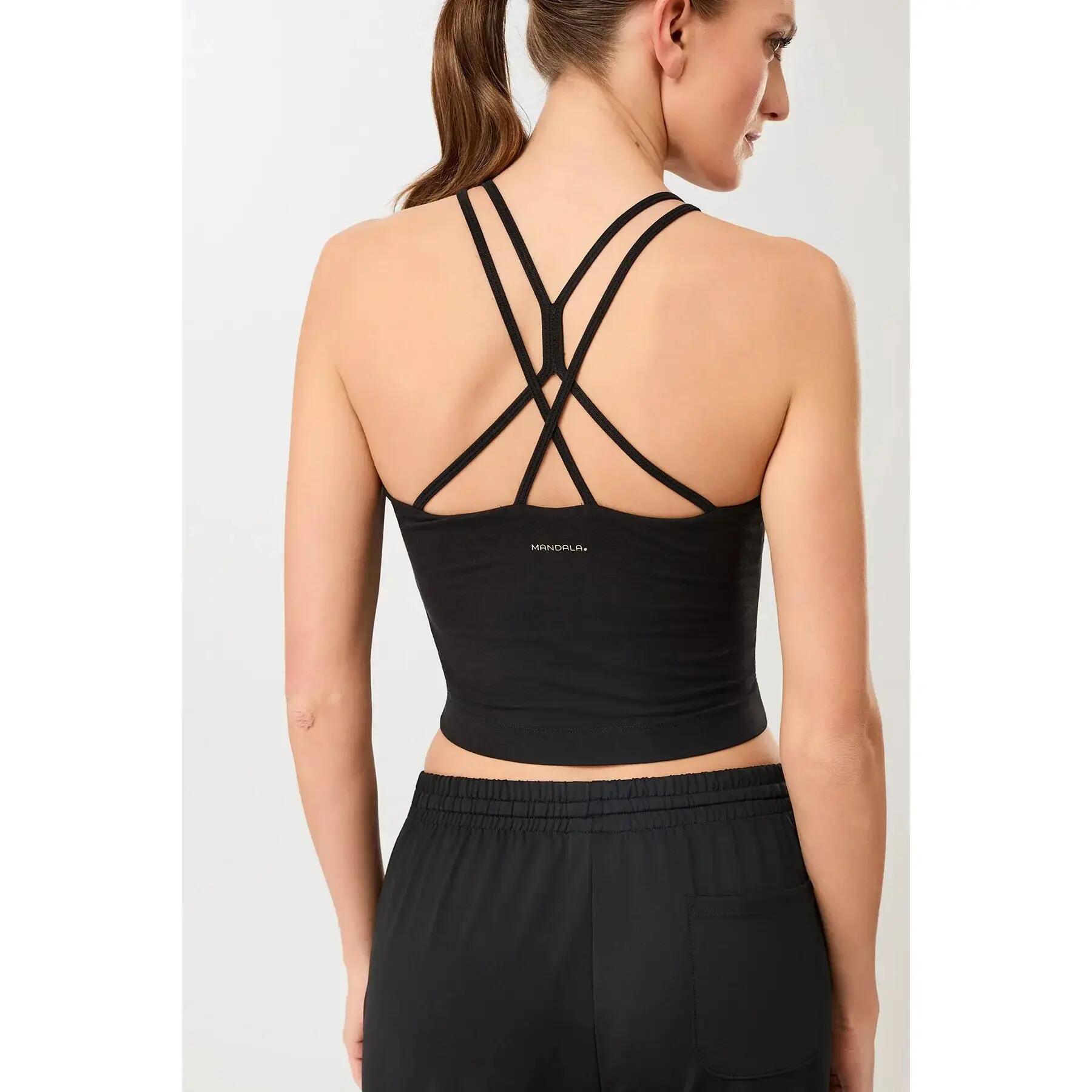 Débardeur court dos croisé femme Mandala 2/5