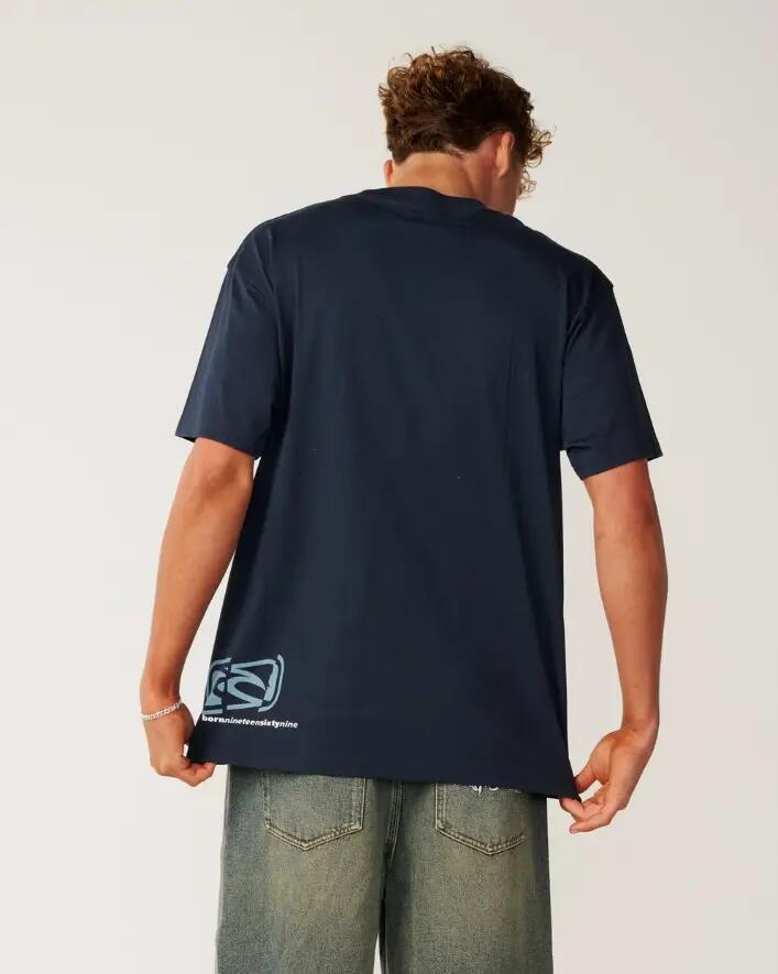Tee Shirt Coton Homme Rip Curl "ARCHIVE MASHUP TEE" M Bleu 2/2