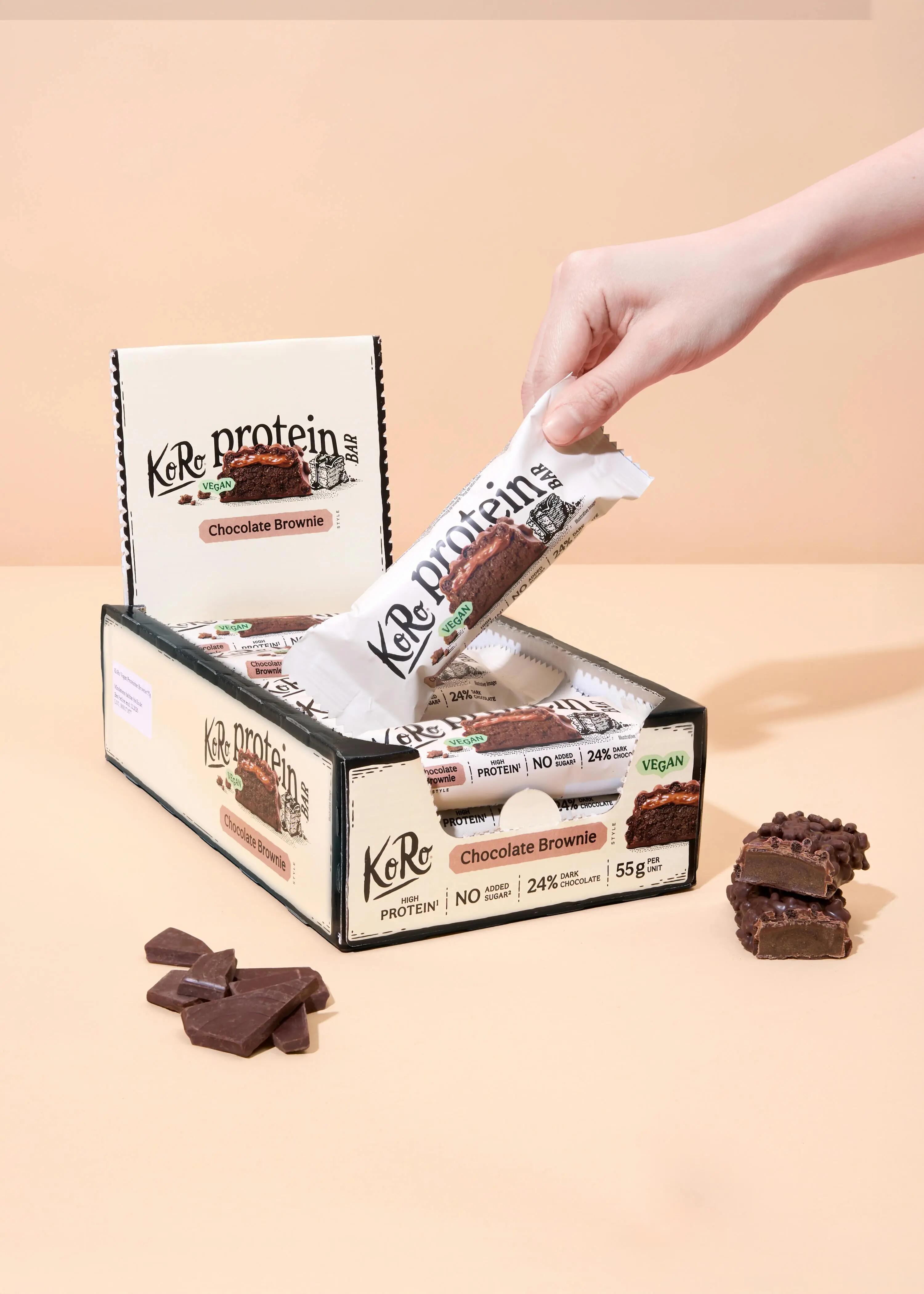 Barretta proteica vegan - sport - unisex - gusto chocolate brownie - 15 x 55 g 4/6
