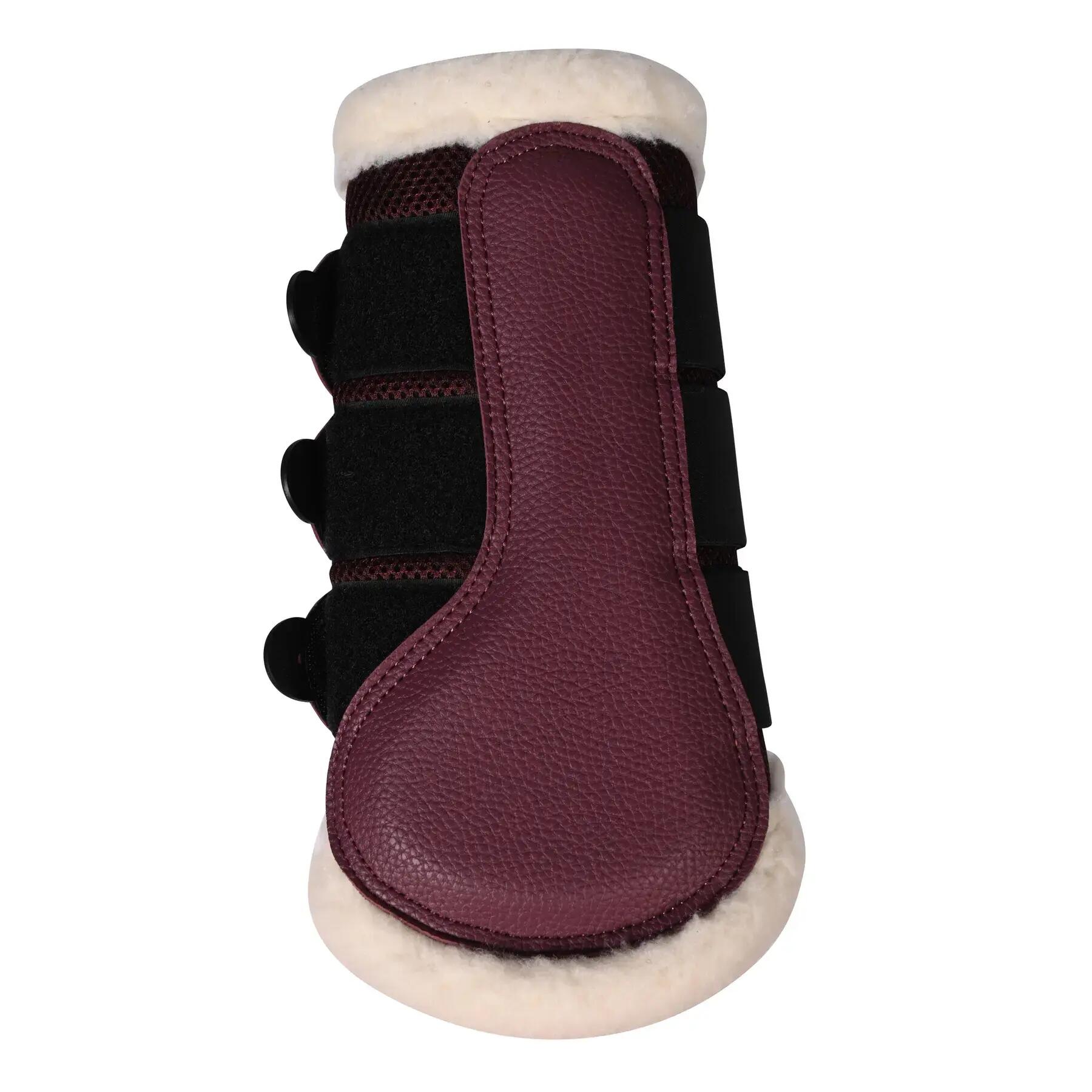 Gesloten peesbeschermers voor paard met bont HKM Comfort Premium Mesh 3/3