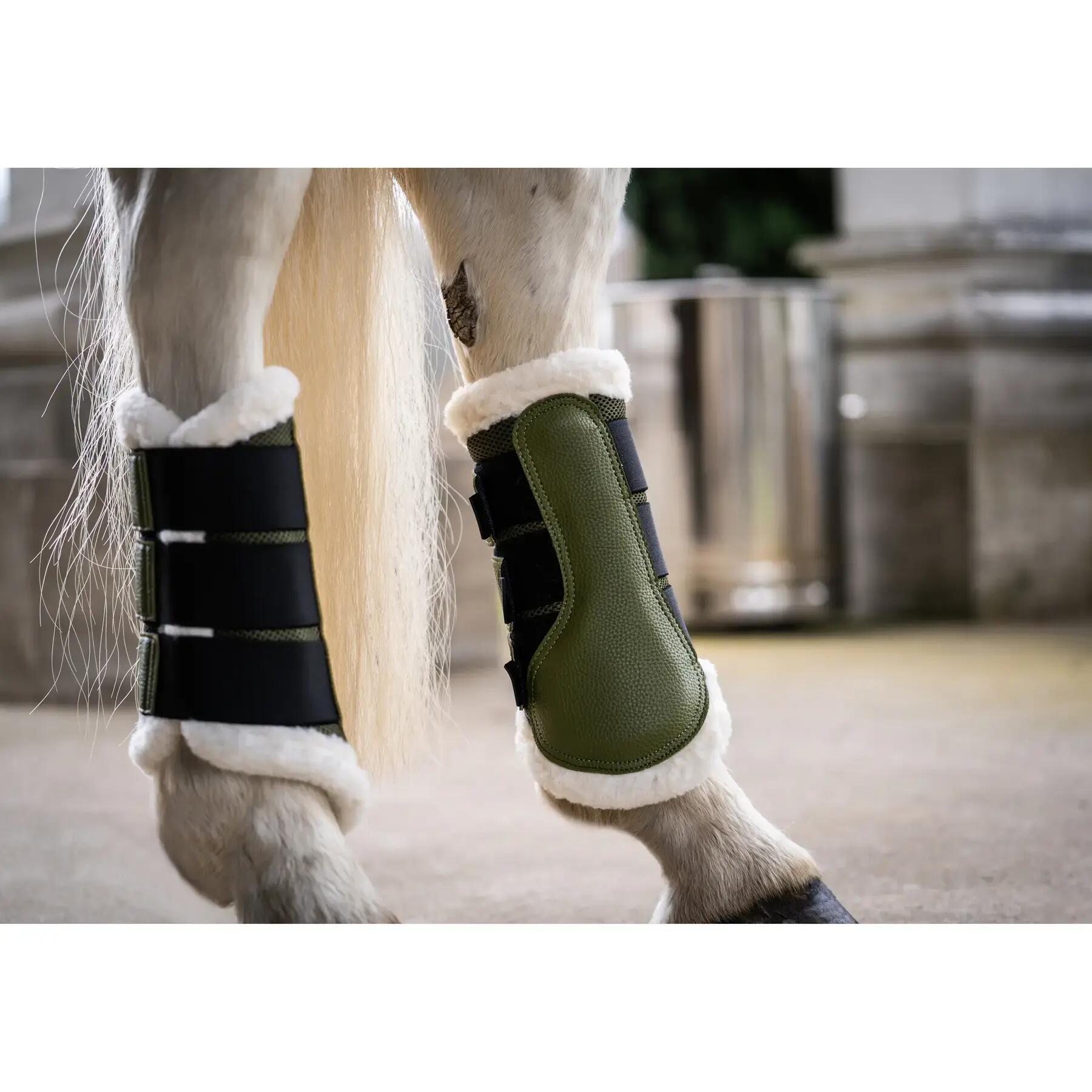 Guêtres chiuse per cavallo con pelliccia HKM Comfort Premium Mesh 2/2