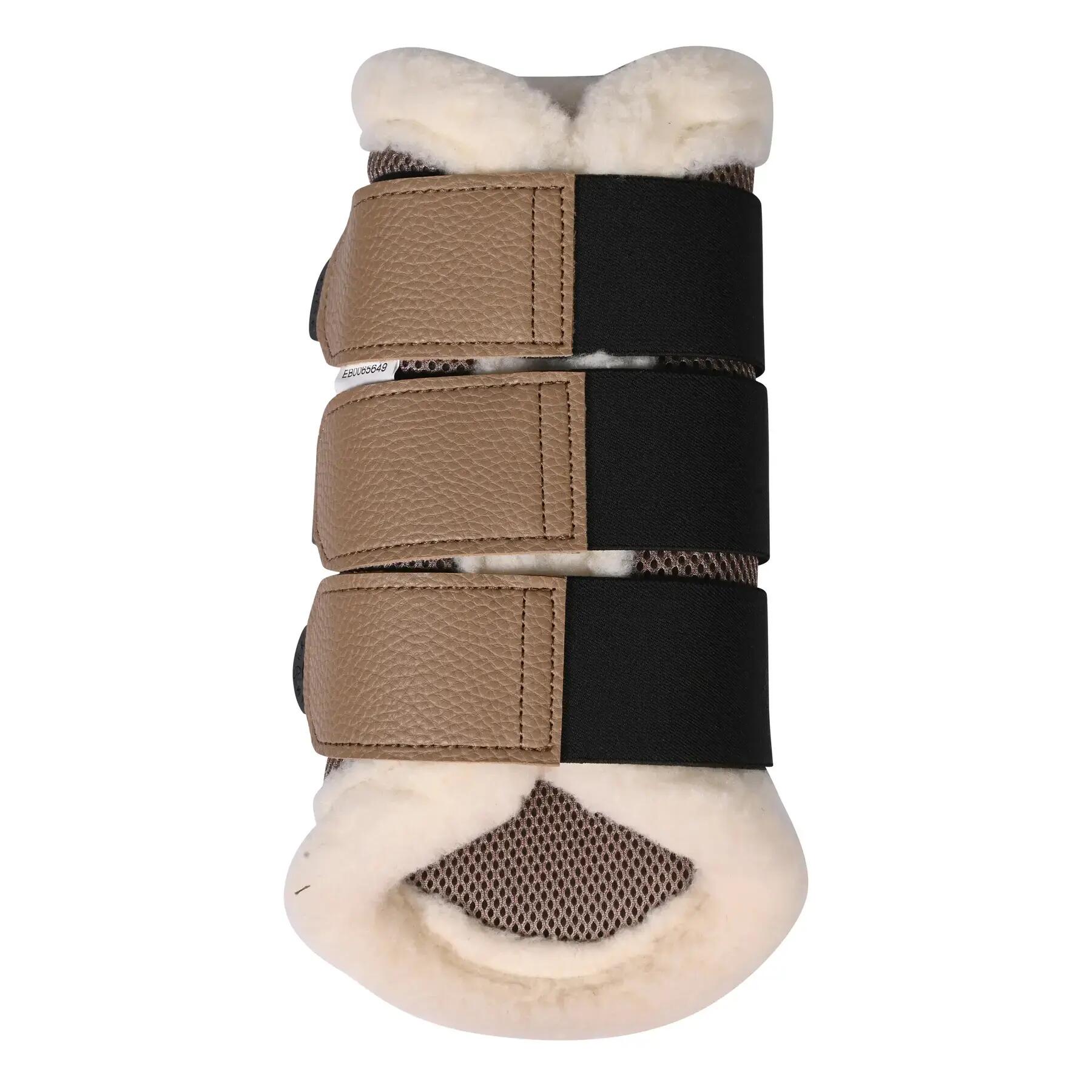 Gesloten peesbeschermers voor paard met bont HKM Comfort Premium Mesh 2/5