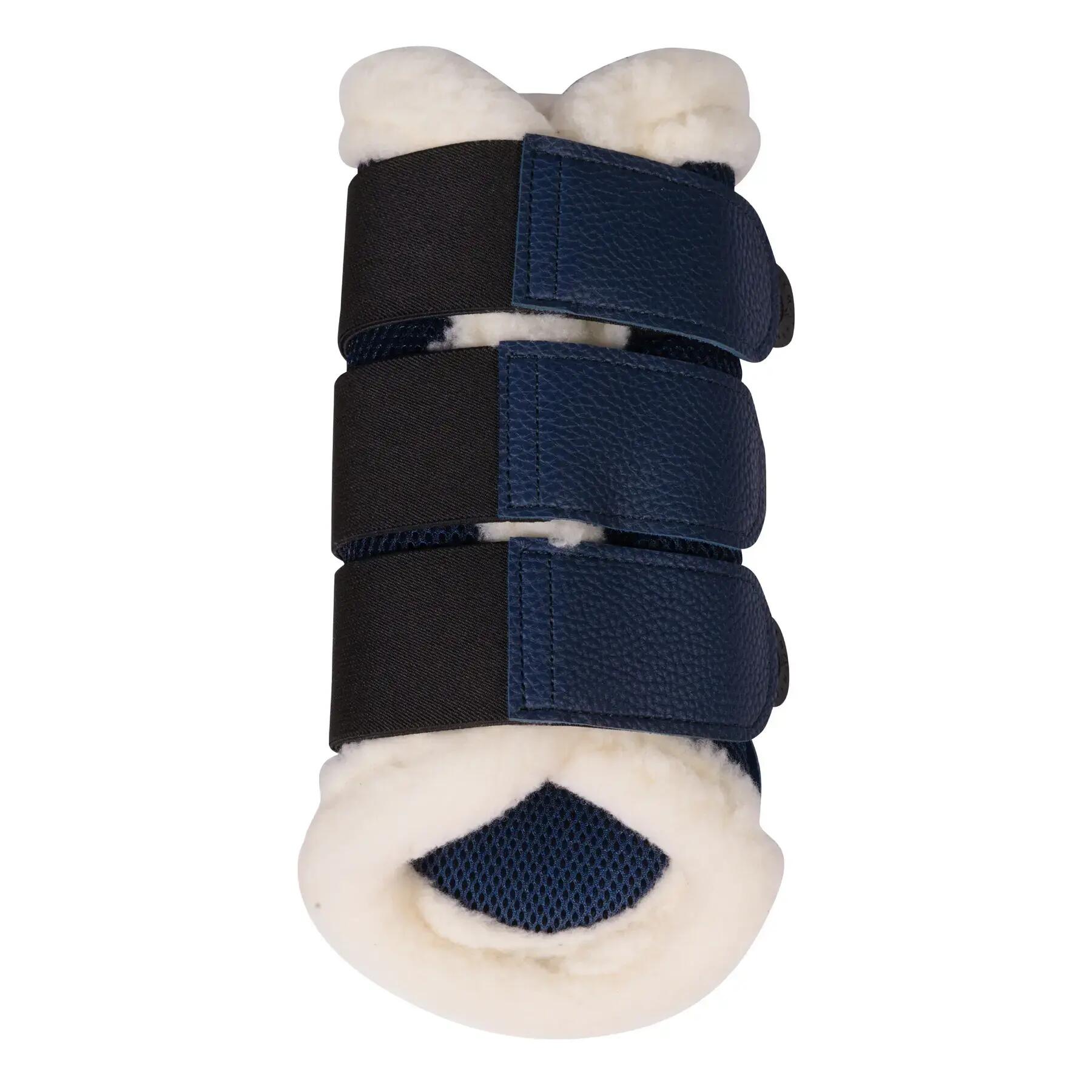 Geschlossene Beinschützer für Pferde mit Fell HKM Comfort Premium Mesh 2/5