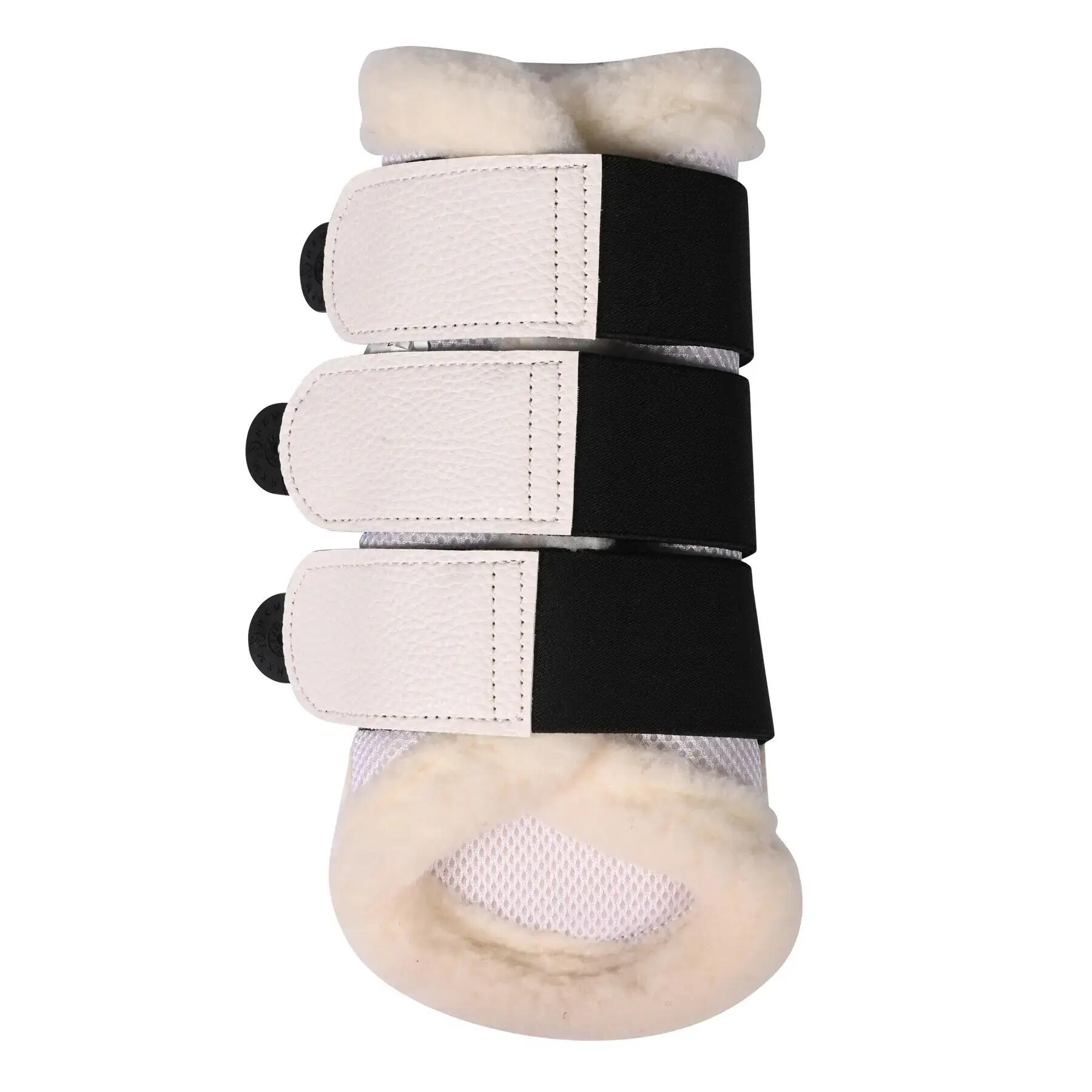 Guêtres fermées pour cheval avec fourrure HKM Comfort Premium Mesh 2/3
