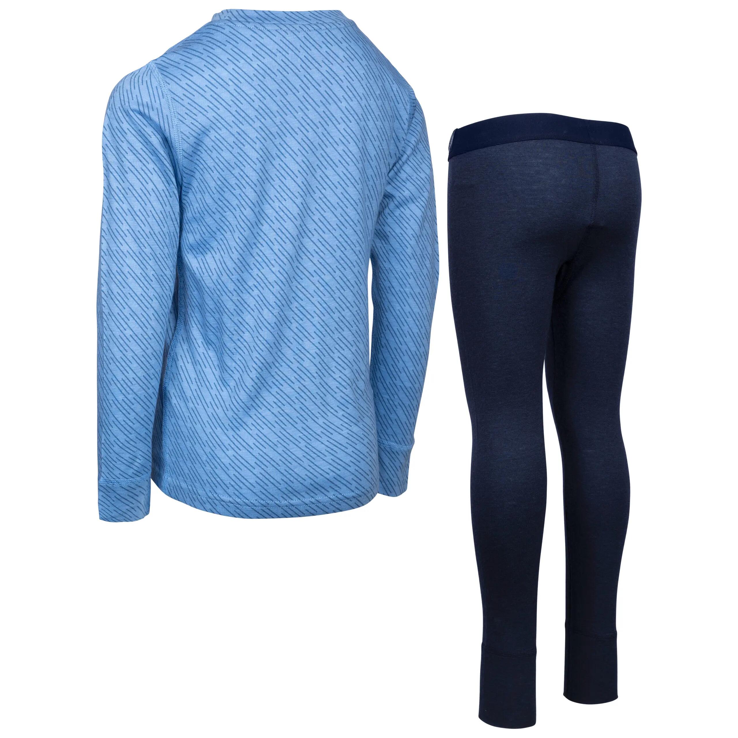 Kids Long Sleeve Wool Base Top And Bottom Layer Set - Alec 2/2