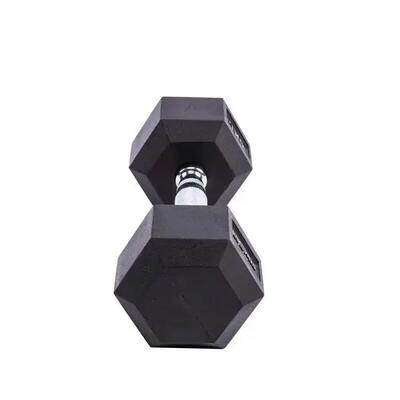 Hexagonale rubber dumbbell livepro