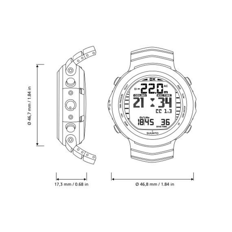 SUUNTO DX DIVE COMPUTER WITH USB