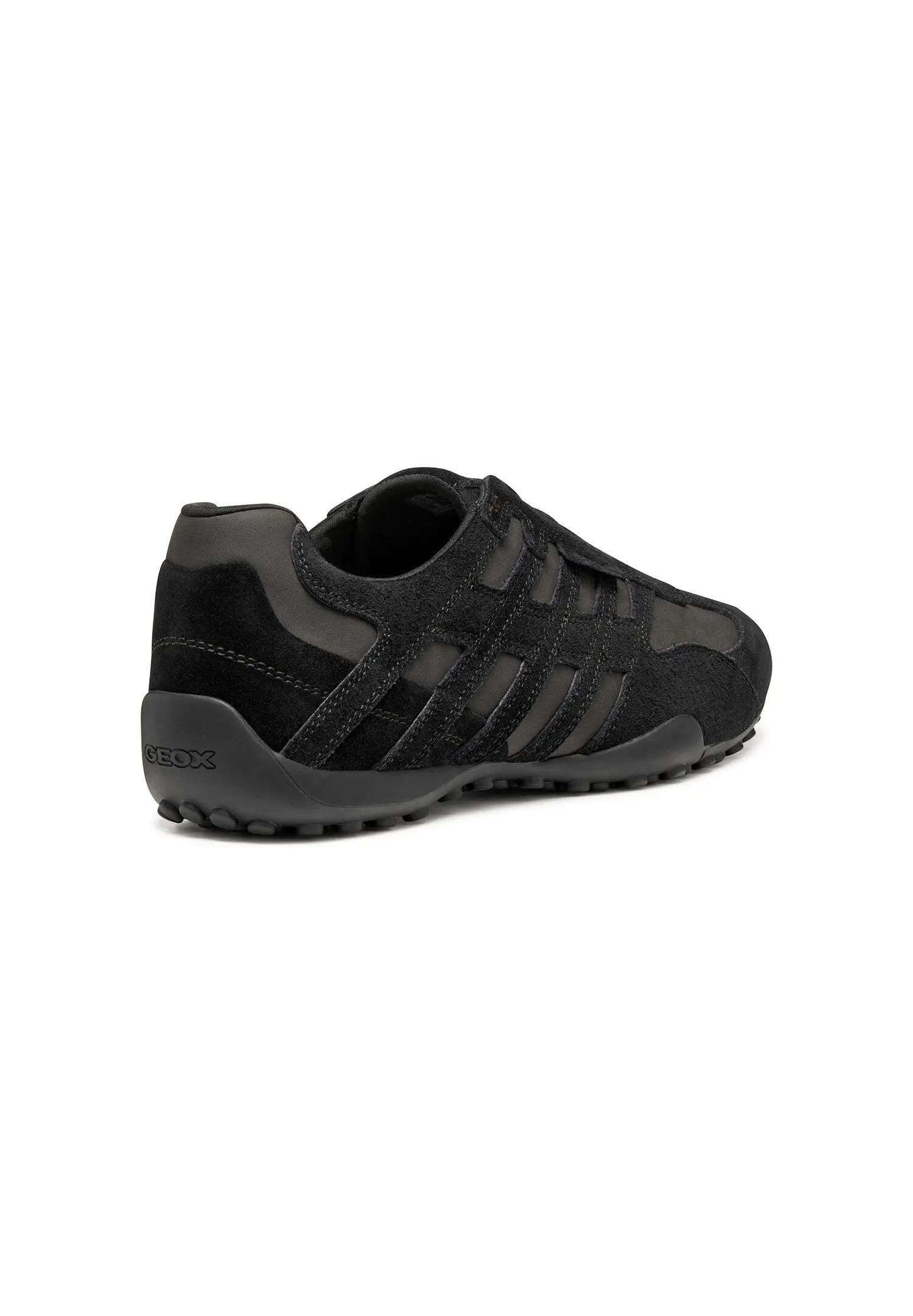 Geox U Snake K Herren Sneaker U4207K 022EK C9997 Wildleder Schuhe Black 3/5