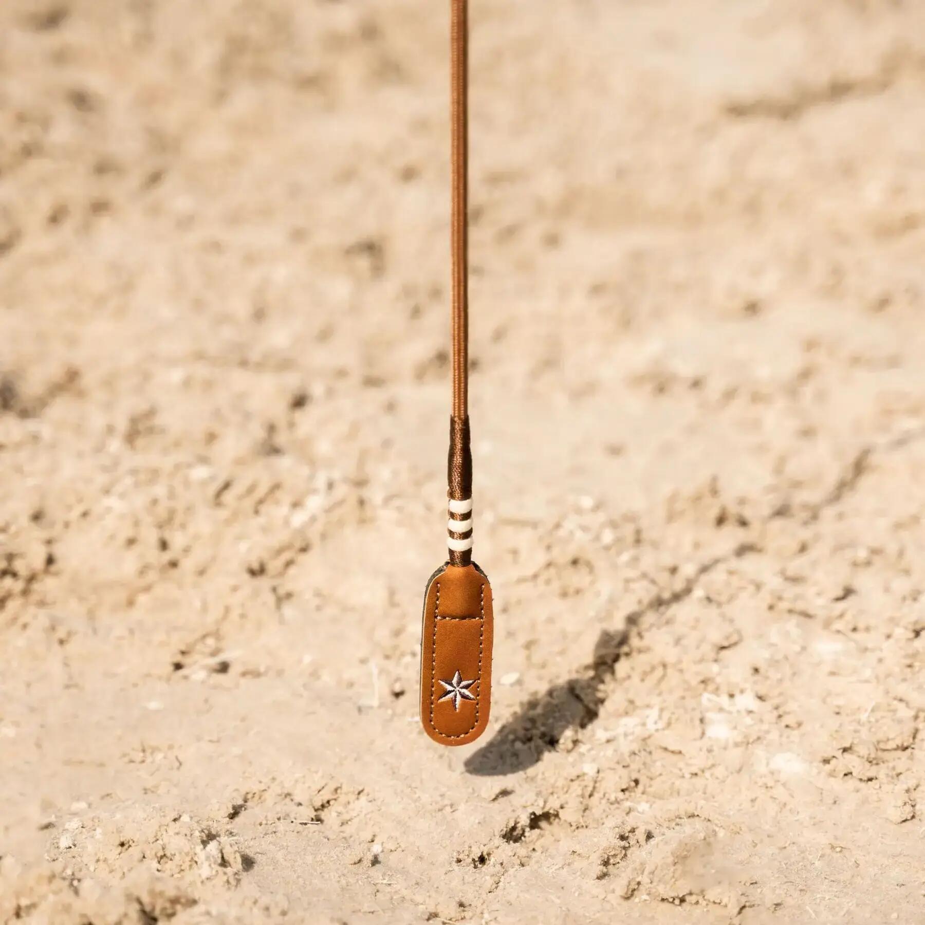 Frusta da dressage equitazione con impugnatura in gomma Velari Balance 4/4