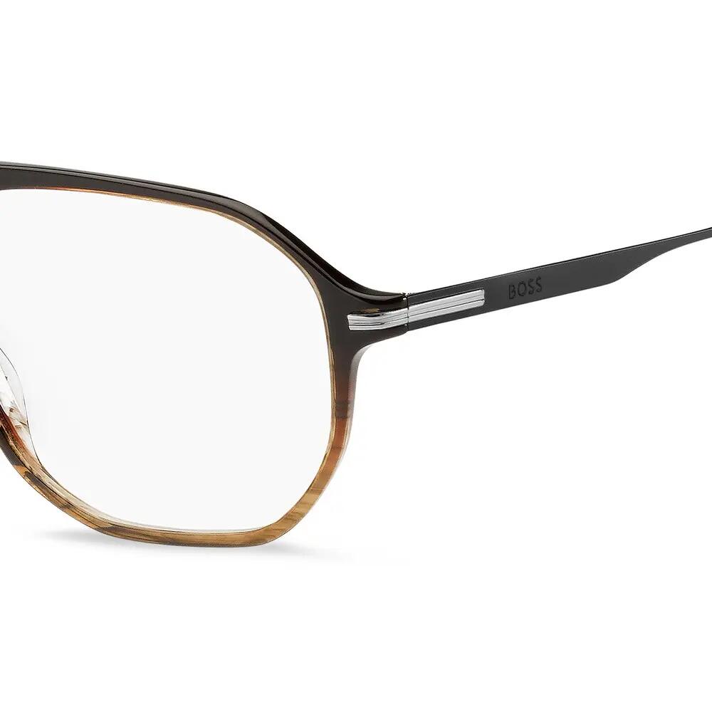 Occhiali da Vista Hugo Boss 1890 6KM in Acetato Uomo 57 mm 3/3
