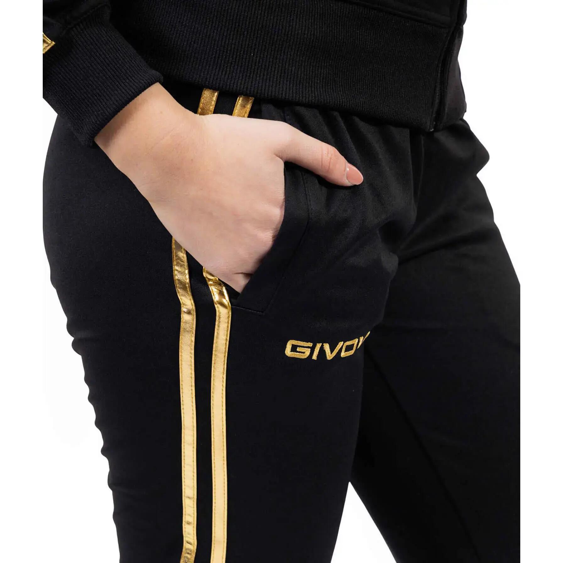 TUTA complete donna ( acetato-poliestere) givova nero/oro 3/3
