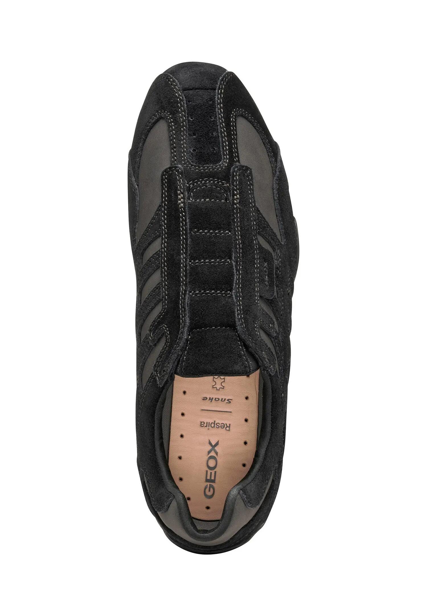 Geox U Snake K Herren Sneaker U4207K 022EK C9997 Wildleder Schuhe Black 5/5
