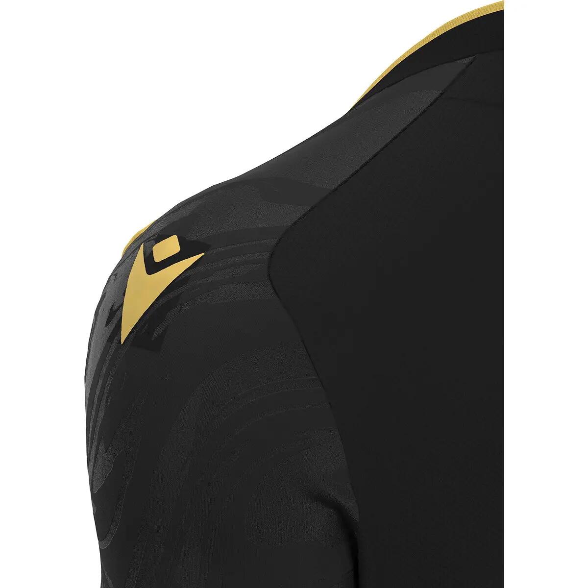 Herren - handball trikot kurzärmelig arcane eco - schwarz/gold 4/5