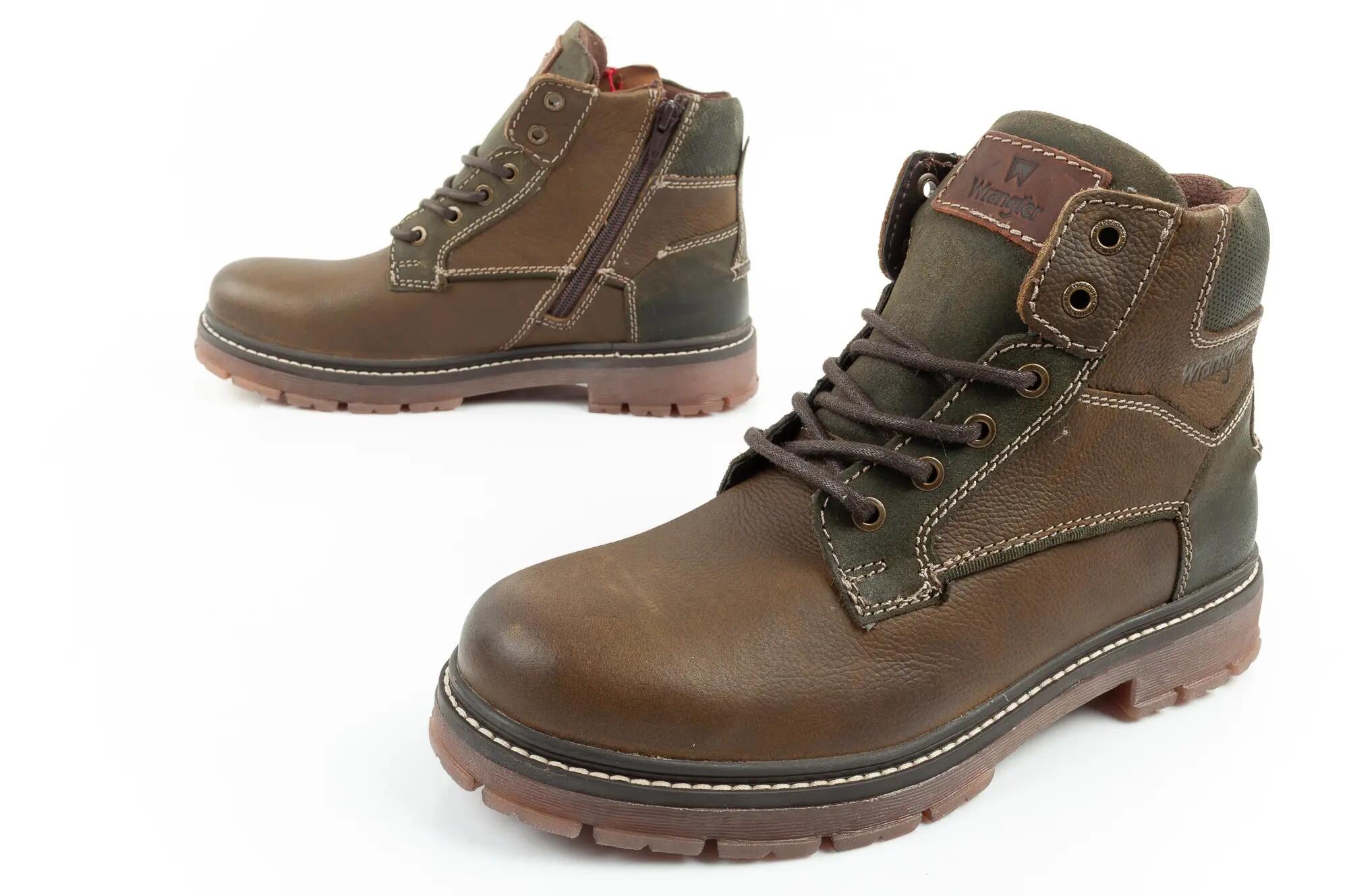 Scarpe stivaletti da uomo Wrangler Allan Mid in pelle 8/10