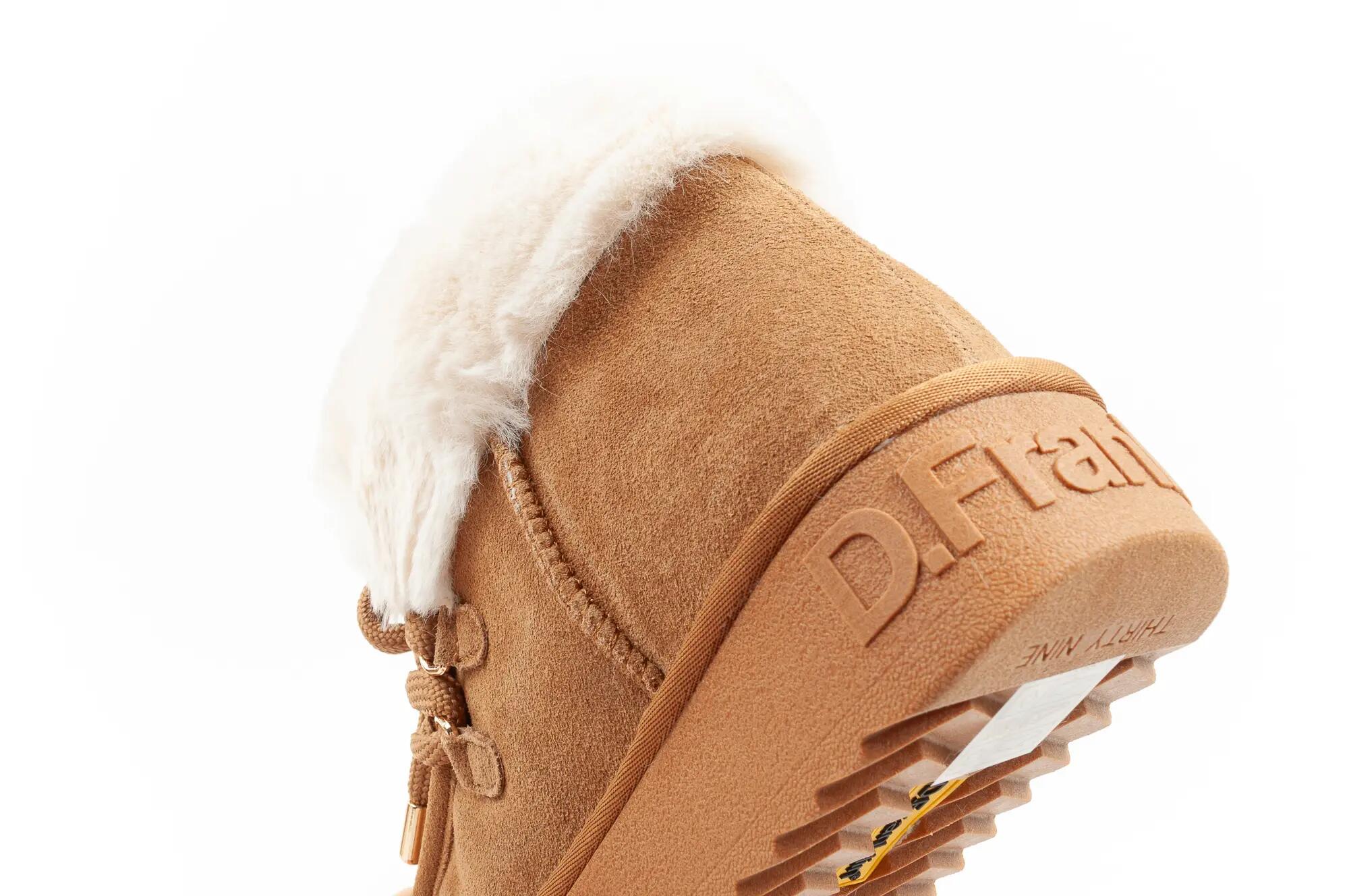 Botins Rasos Mulher D.franklin Nordic Mid Fur Castanho 7/10