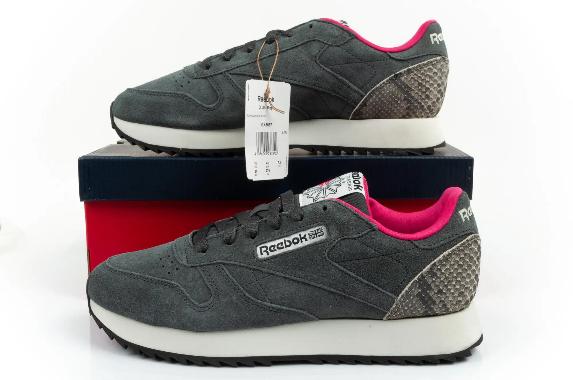 Scarpe da ginnastica Reebok Classic Leather, Grigio, Donne 10/10