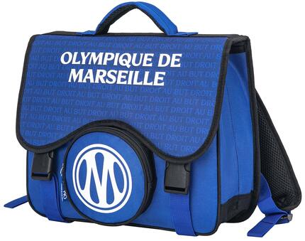 Cartable scolaire OM - Collection officielle OLYMPIQUE DE MARSEILLE