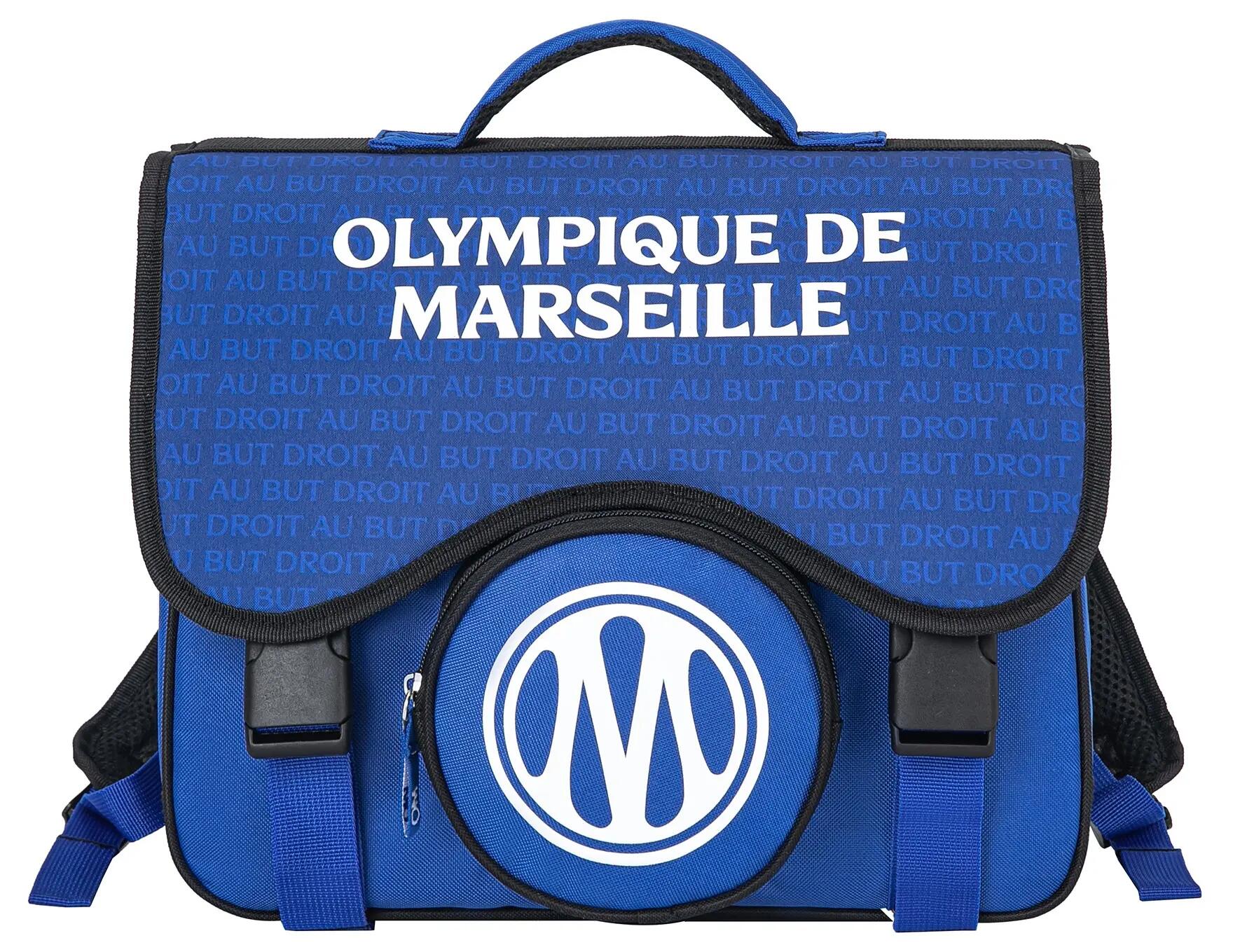Cartable scolaire OM - Collection officielle OLYMPIQUE DE MARSEILLE 4/6