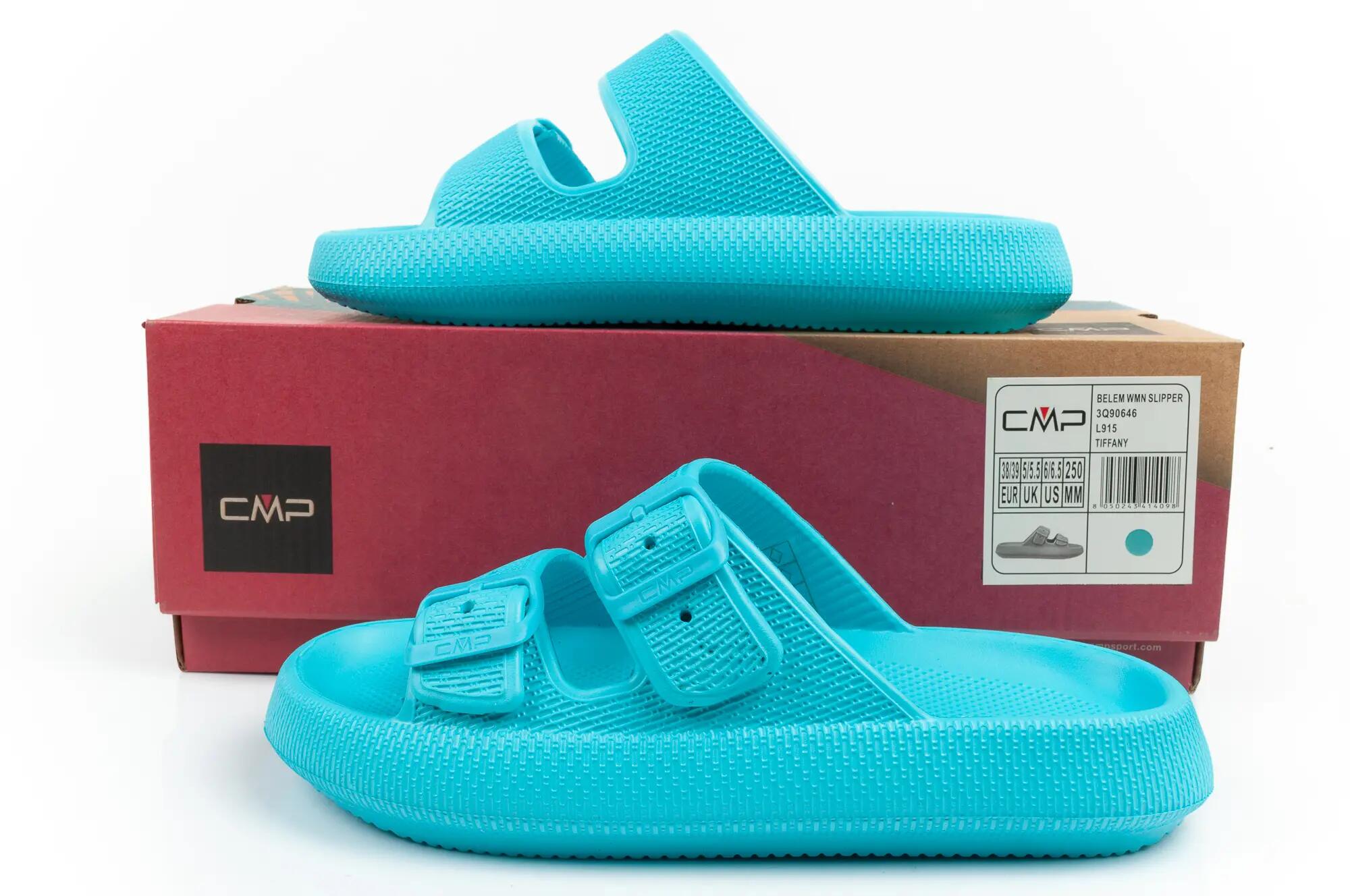 Sportpantoffels voor dames CMP Belem Pantoffels turquoise comfortabel 10/10
