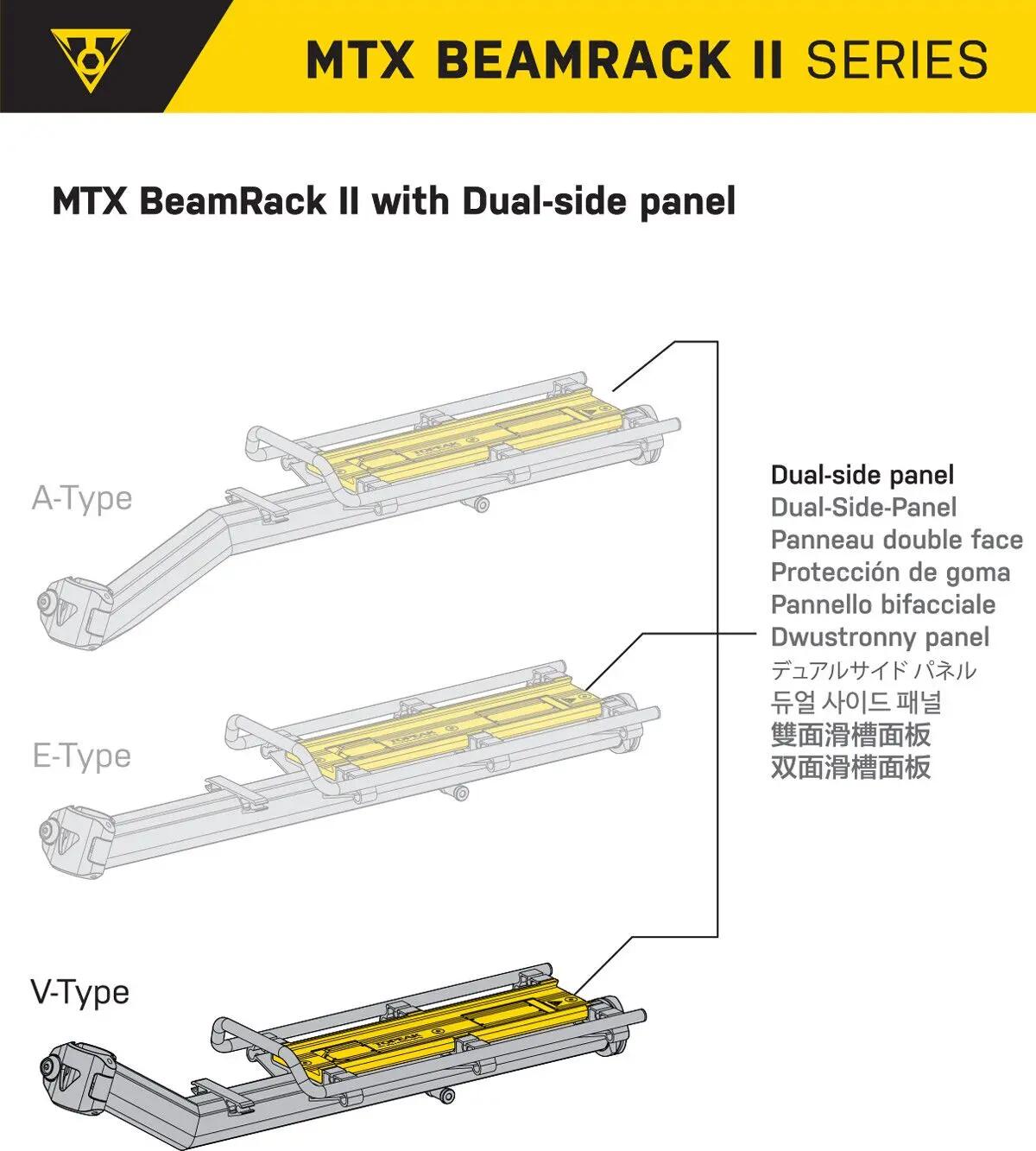 Portaequipajes Topeak MTX BeamRack II (Tipo V) Negro 4/7