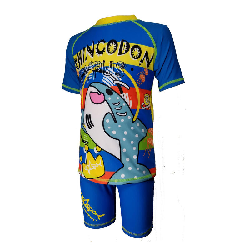 Whale Shark Sun Protection Short Sleeve 2 pcs Suit