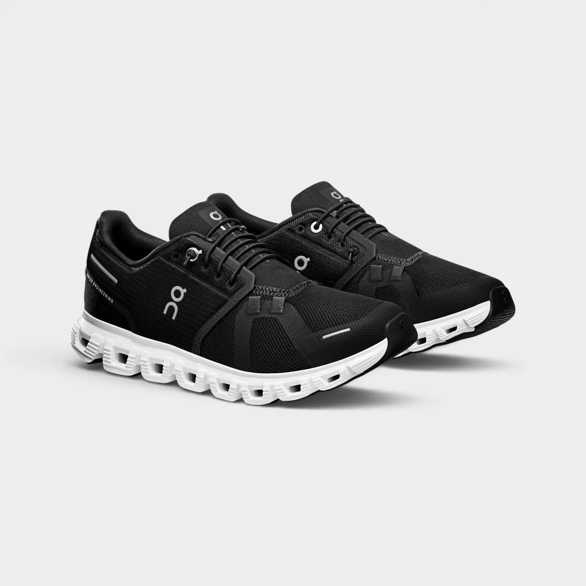 Chaussures On Running Cloud 6 Femme Noir/Blanc 2/6
