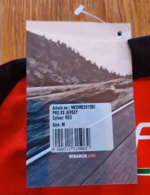 Tussen Particulieren - Fietstruitje met Korte mouwen. Rood, maat Medium 3/3