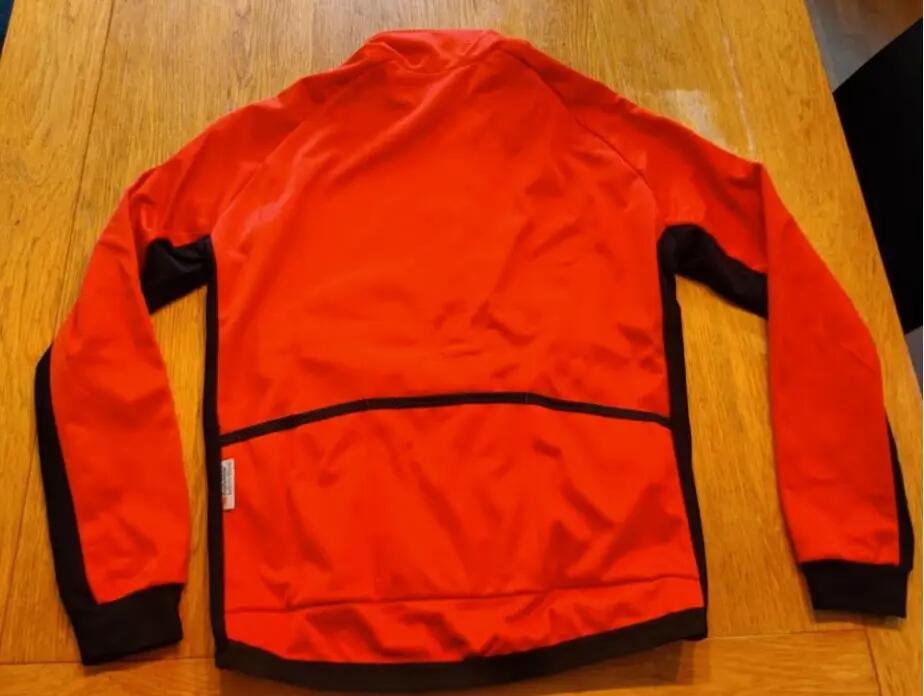 Entre Particuliers - maillot de vélo à manches longues. Rouge, taille L 2/3