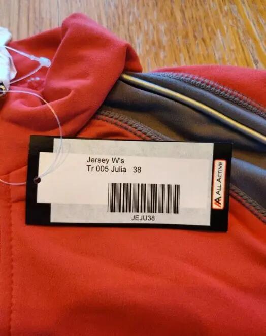 Entre Particuliers - Maillot de vélo : Lady Rouge/Gris, taille 38 2/3