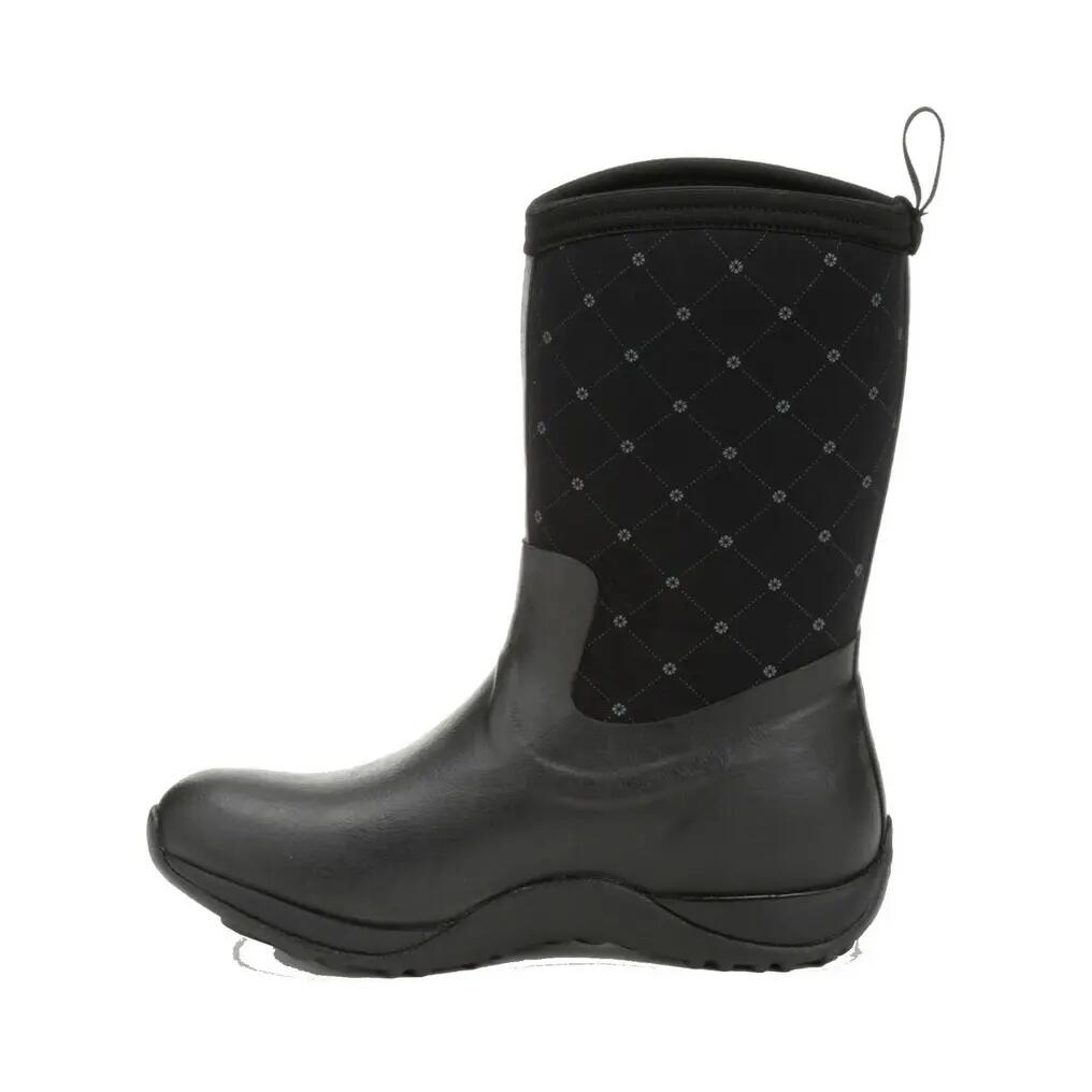Unisex Arctic Weekend Gummistiefel Damen und Herren Schwarz Quilt 2/6