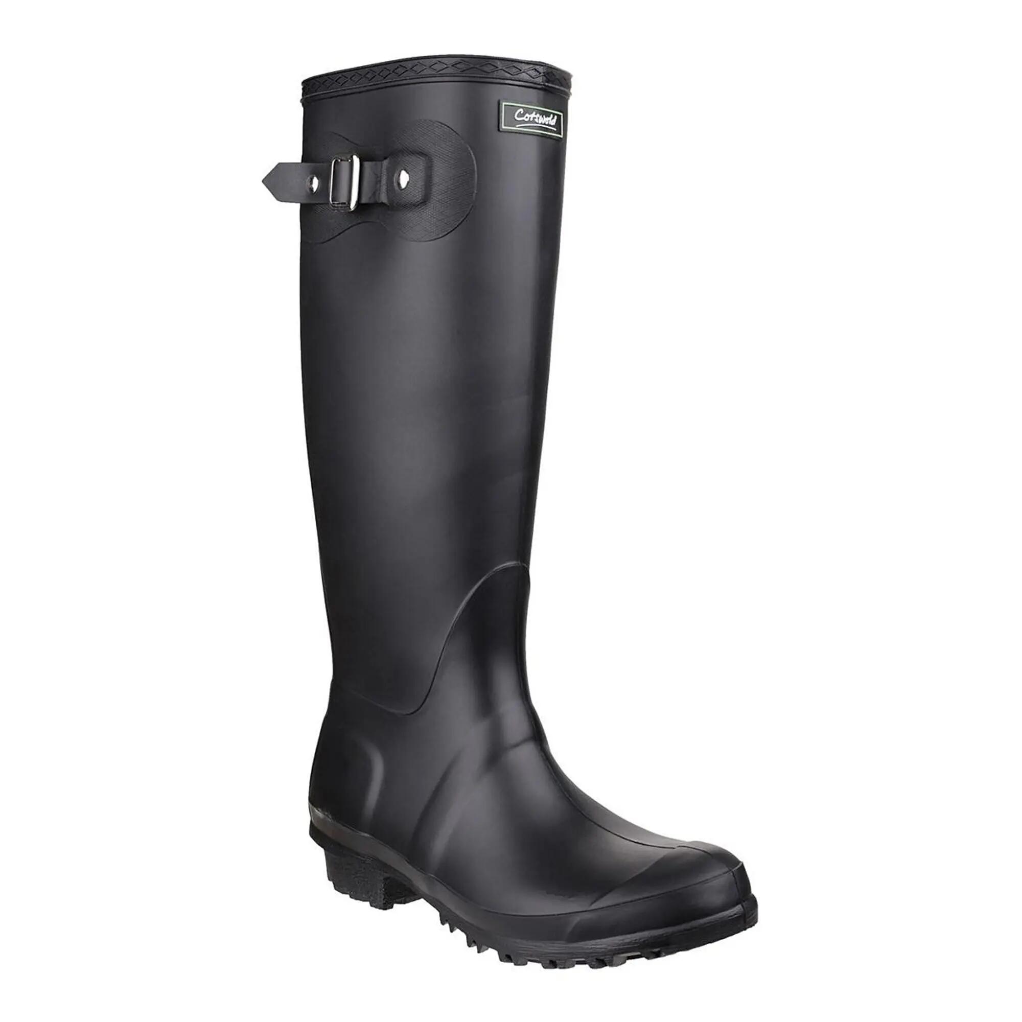 Cotswold Sandringham Damen Jagdstiefel Schwarz PVC 4/6