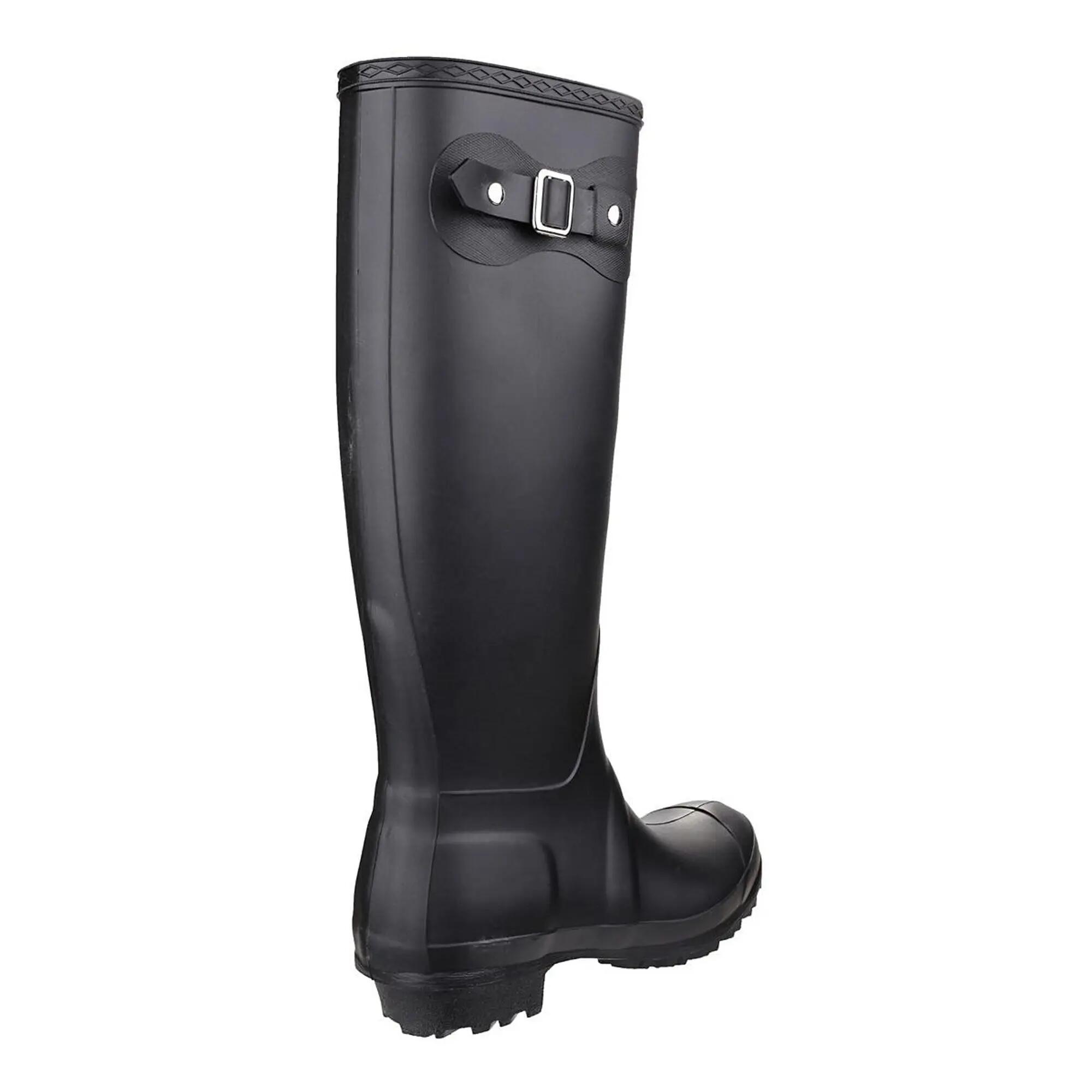 Cotswold Sandringham Damen Jagdstiefel Schwarz PVC 2/6