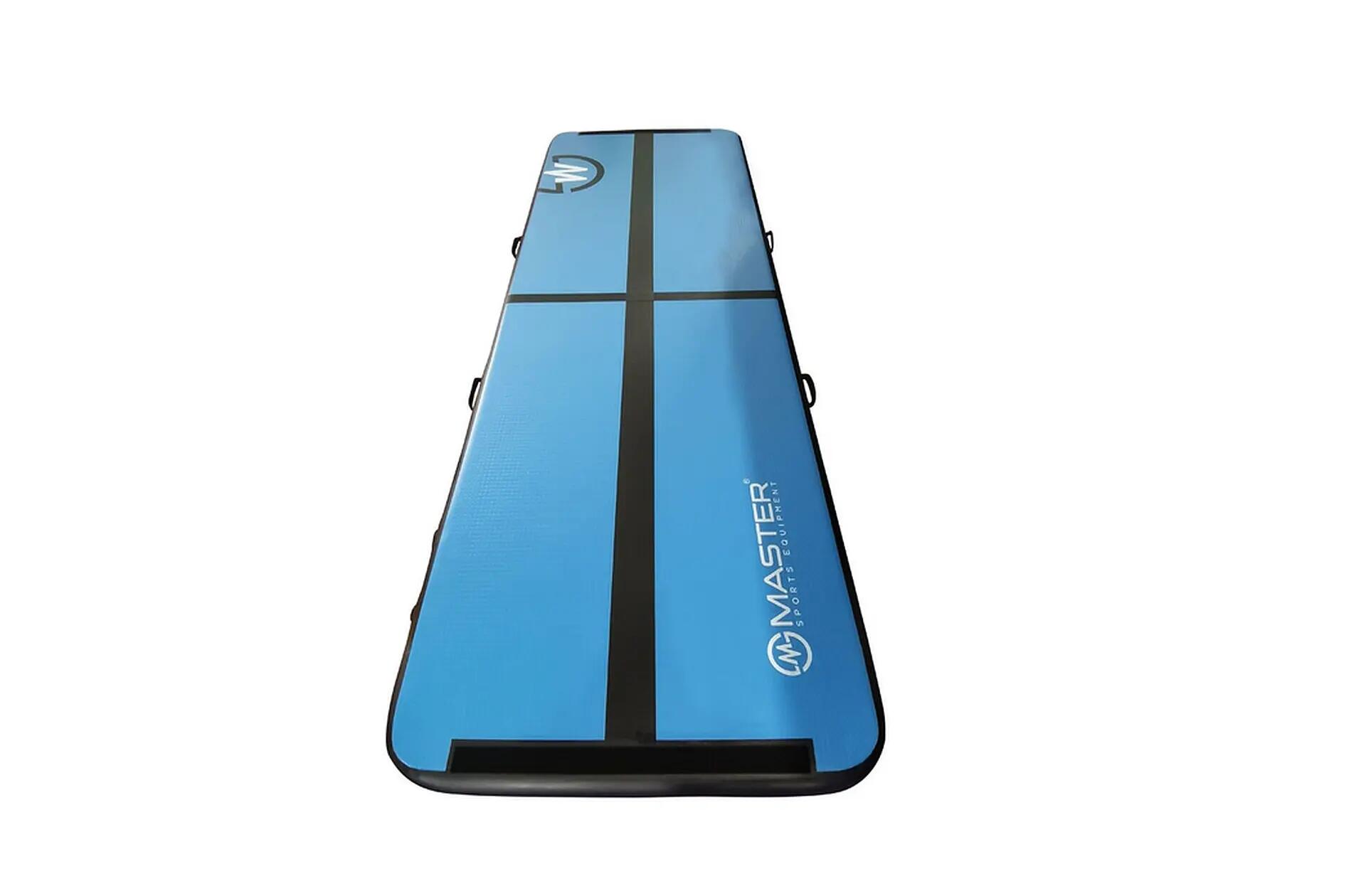 Gymnastikmatte Airtrack 300 x 100 x 10 cm -blau 2/3