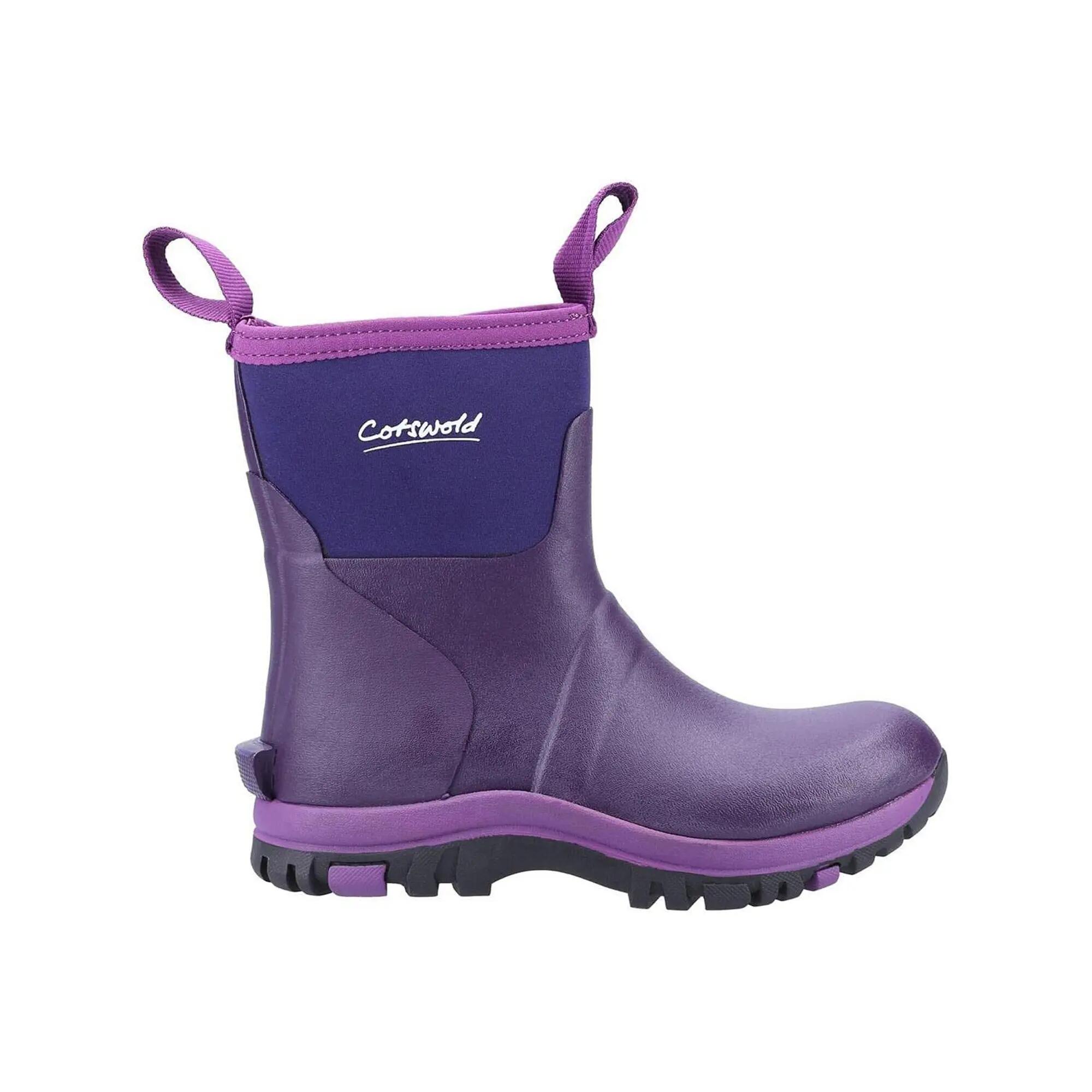 Stivali Di Gomma Neoprene Donna Cotswold Blaze Viola 3/5