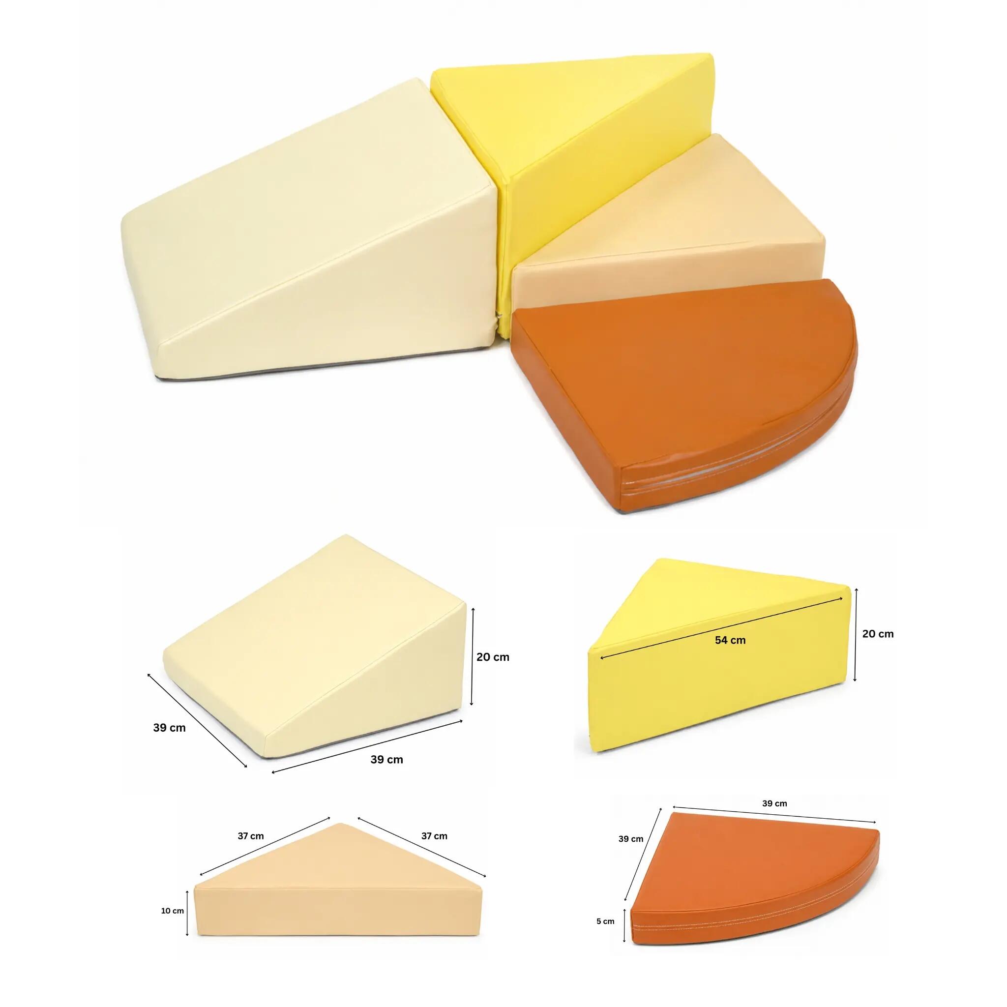 Piankowe Klocki dla Dzieci, Kubo Blocks LUMO pomarańczowy 6/7