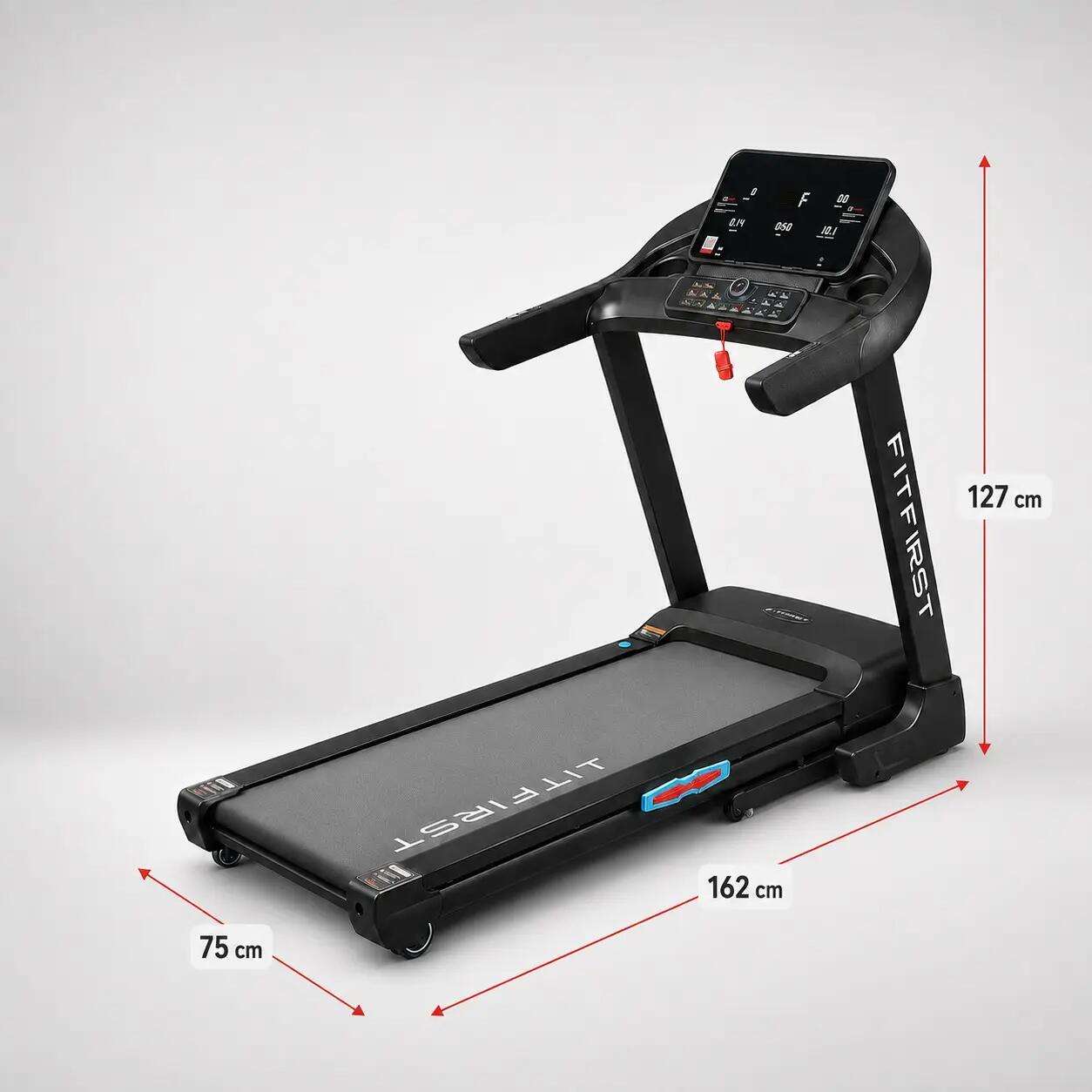Fitness loopband inklapbaar 16 km/u helling 15% tot 135 kg Sprinter Pro 7/9