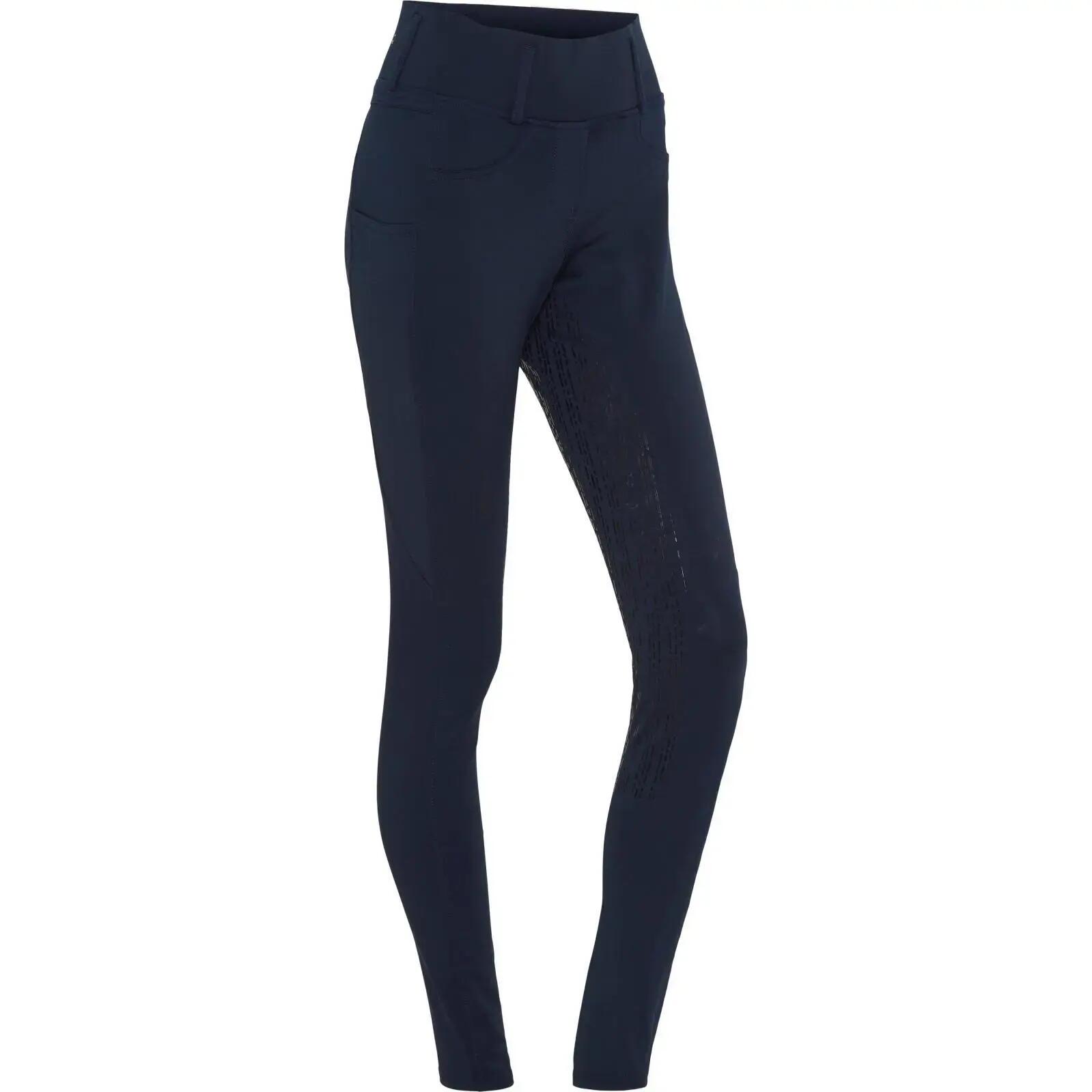 Legging équitation full grip fille Equipage Kalea 1/3