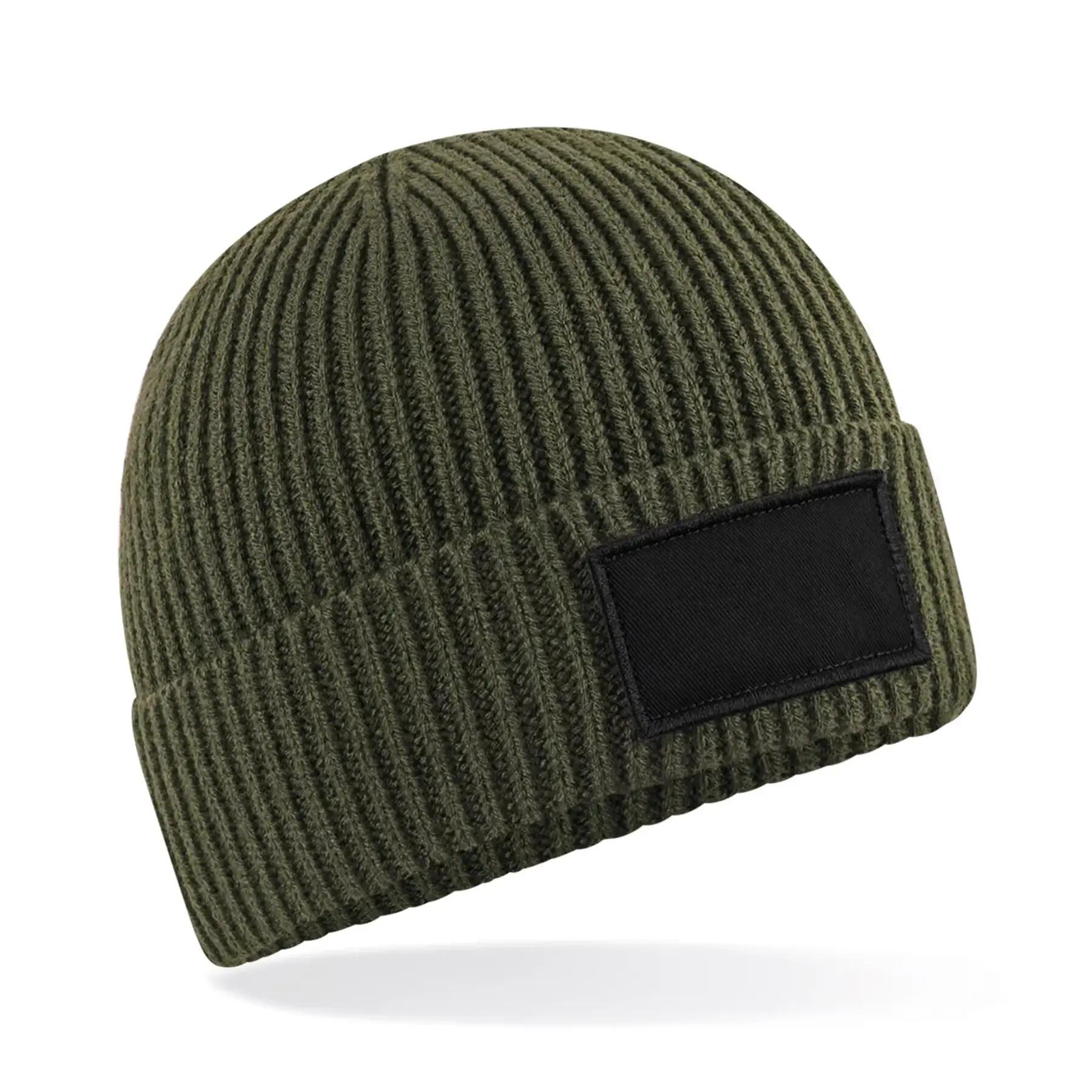 Bonnet tendance à patch - Military Green / Black - One Size 2/3