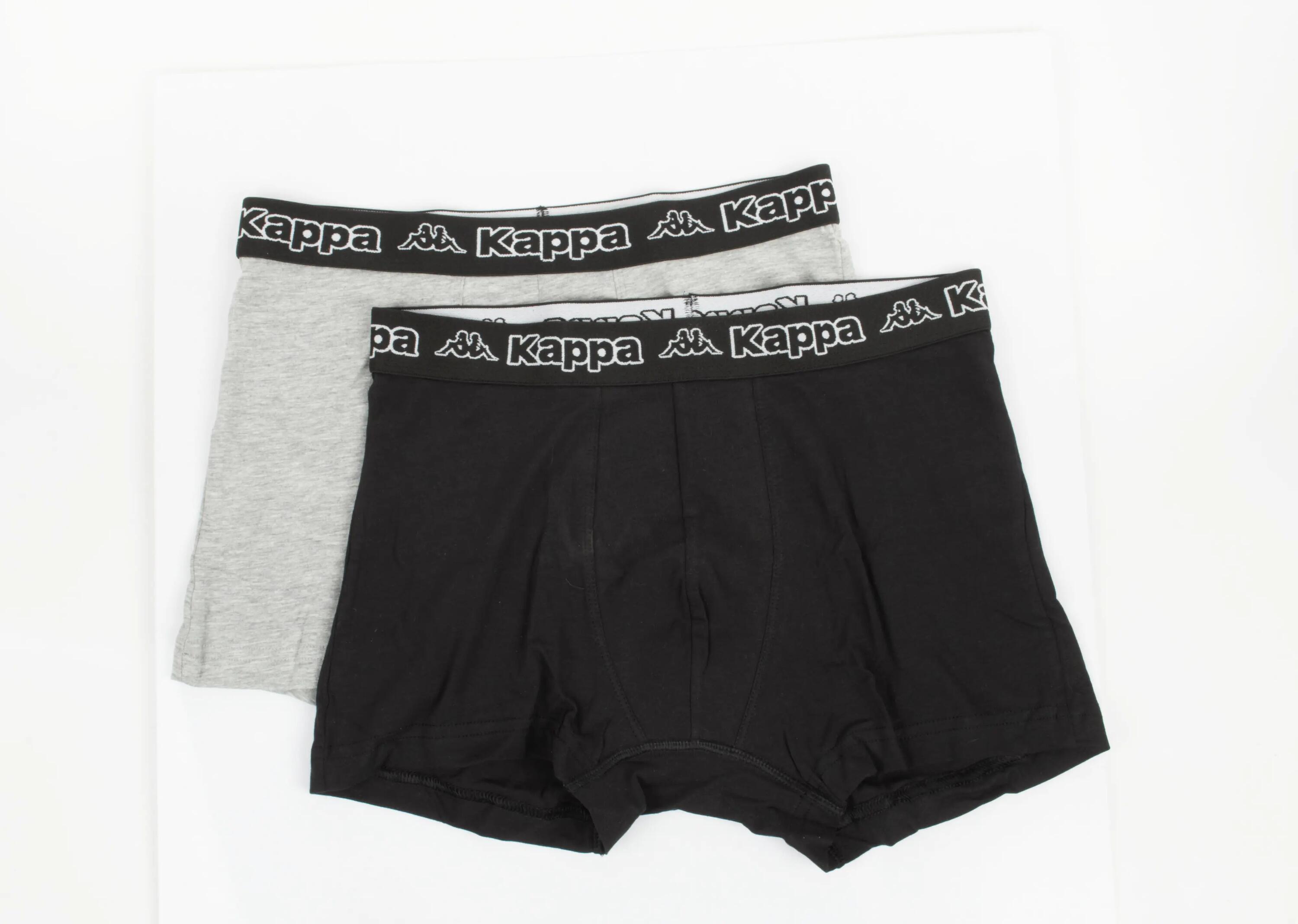 Boxers Kappa 2-pack Noir-gris Noir/gris 4/6