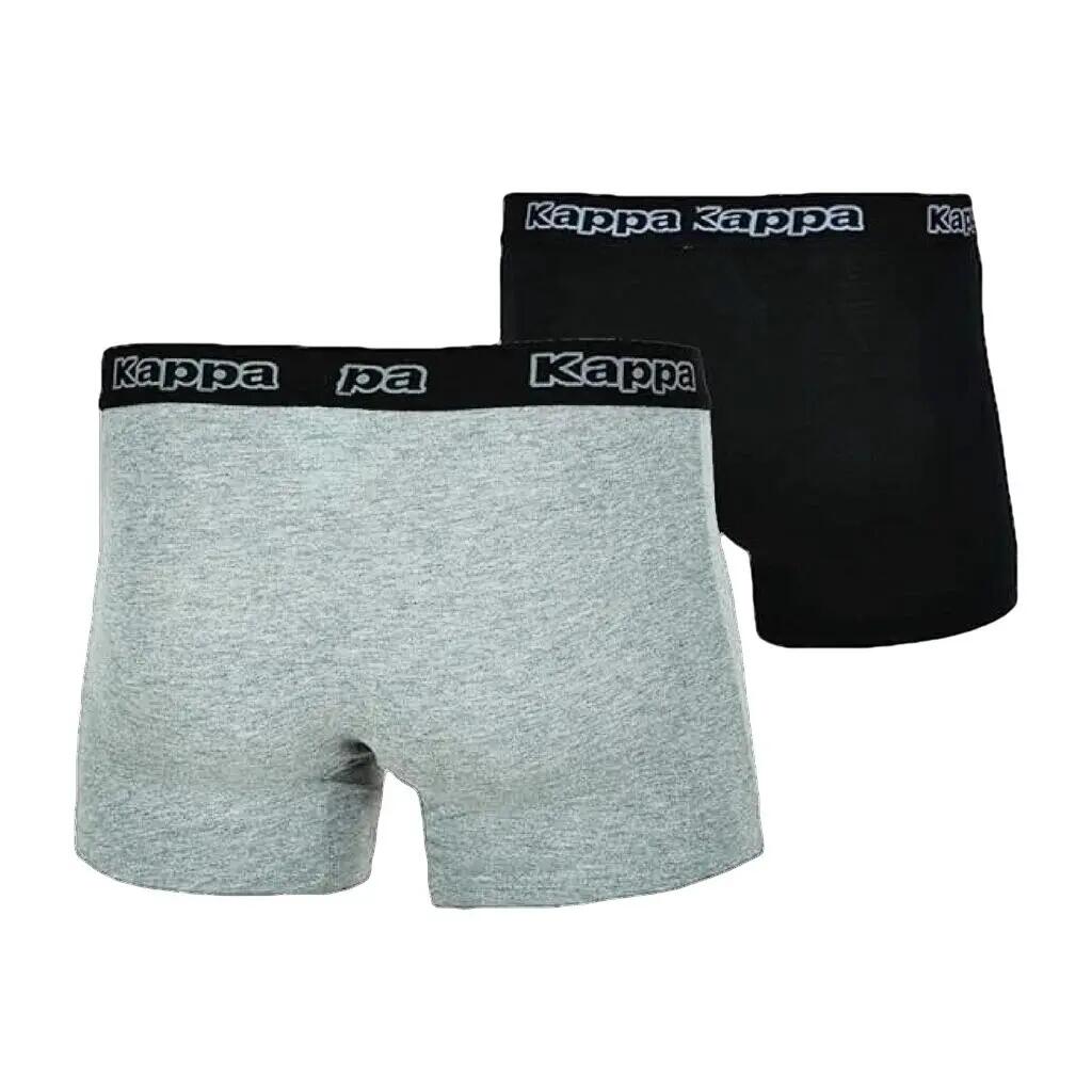Boxers Kappa 2-pack Noir-gris Noir/gris 2/6